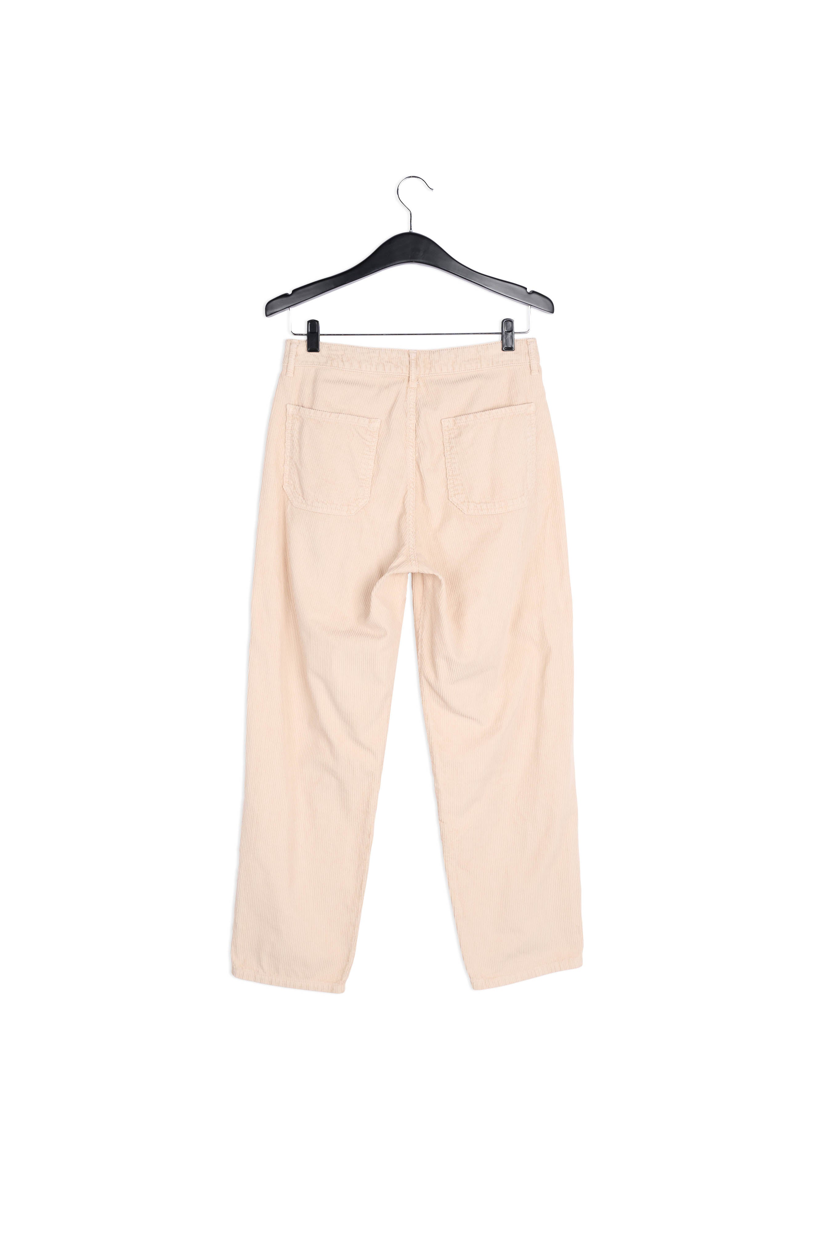 Pantalon en velours côtelé de coton beige RE—SSENTIEL | Essentiel second hand