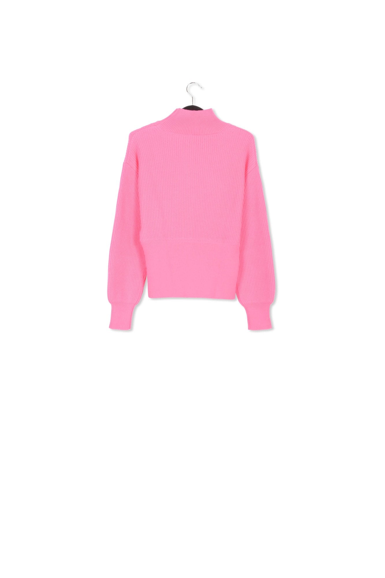 Neon pink turtleneck sweater with fitted waist RE—SSENTIEL | Essentiel second hand