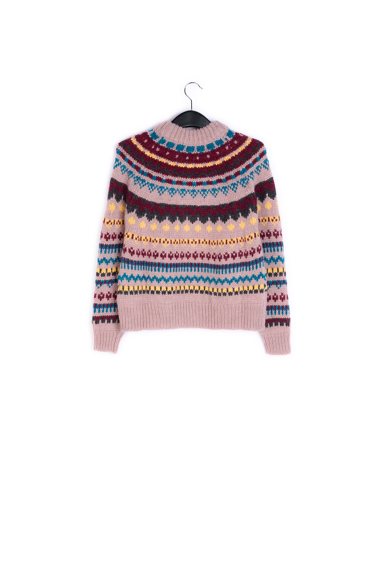 Multicolored knit with high collar RE—SSENTIEL | Essentiel second hand
