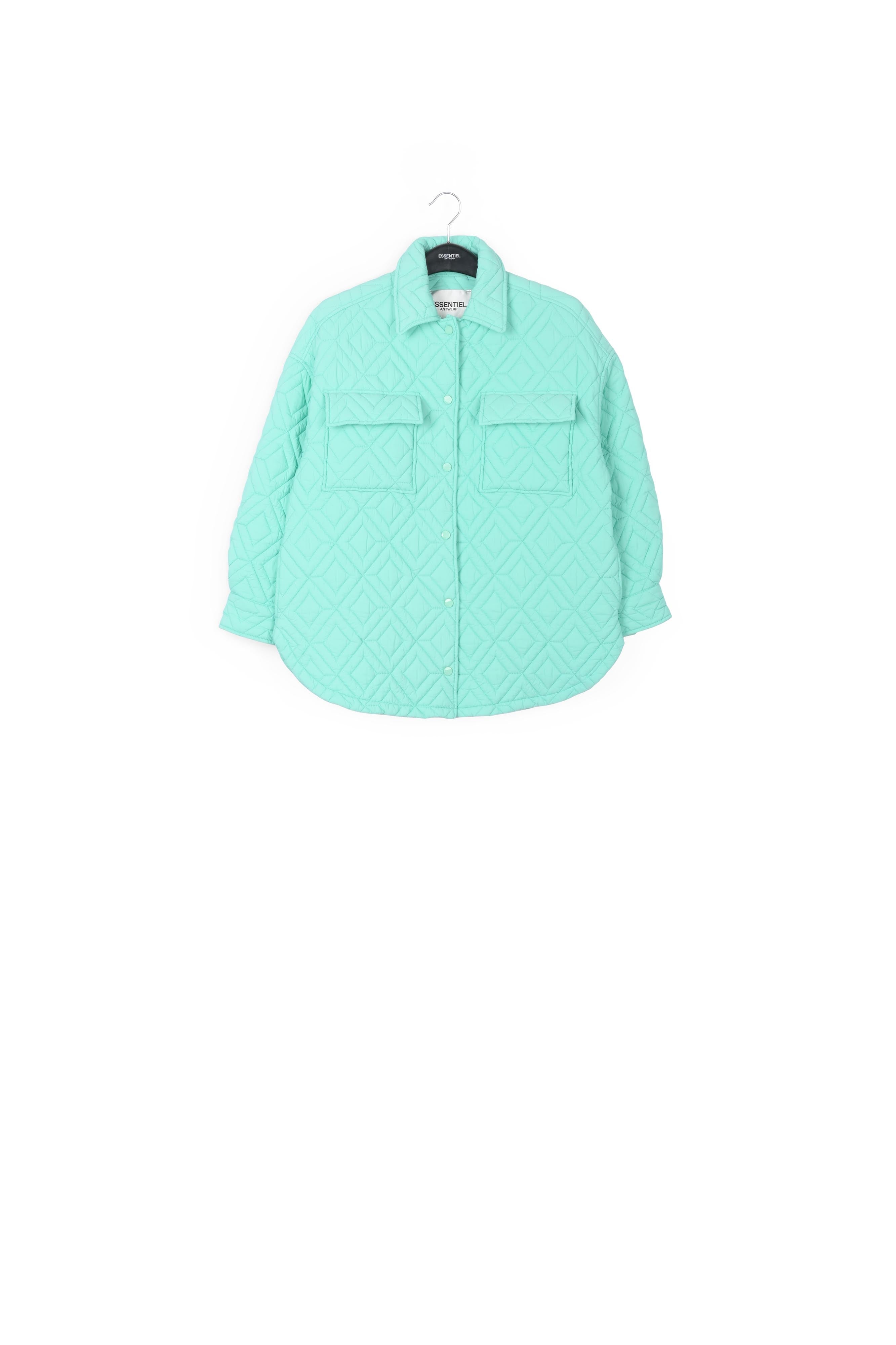 Turquoise quilted jacket RE—SSENTIEL | Essentiel second hand