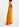 Robe midi ocre en V Faume - seconde main