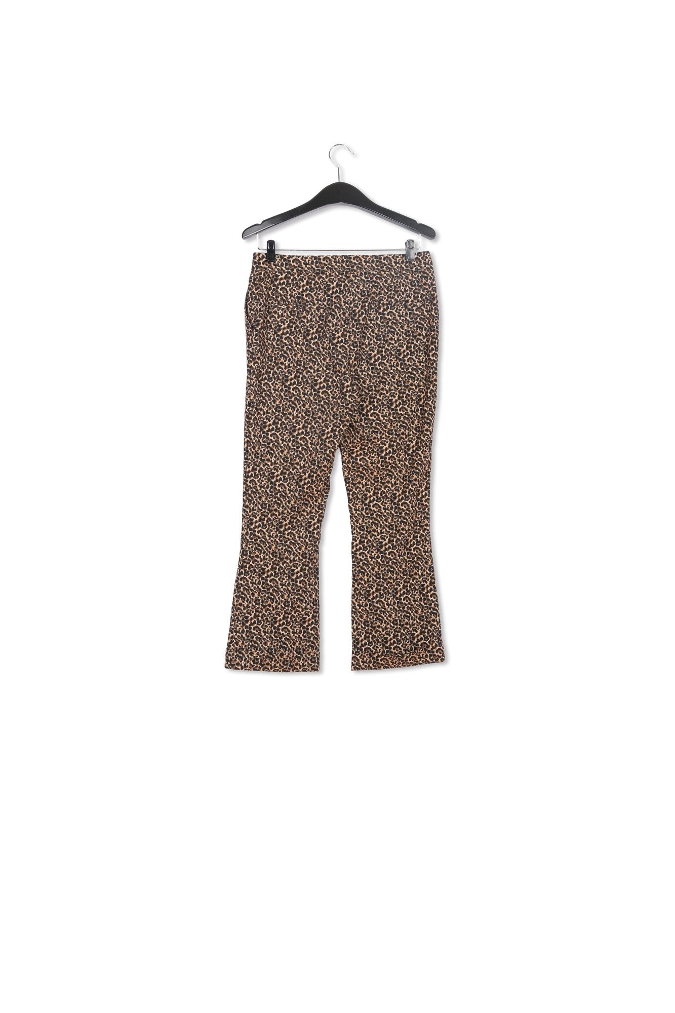 Flared-fit leopard-motif pants RE—SSENTIEL | Essentiel second hand
