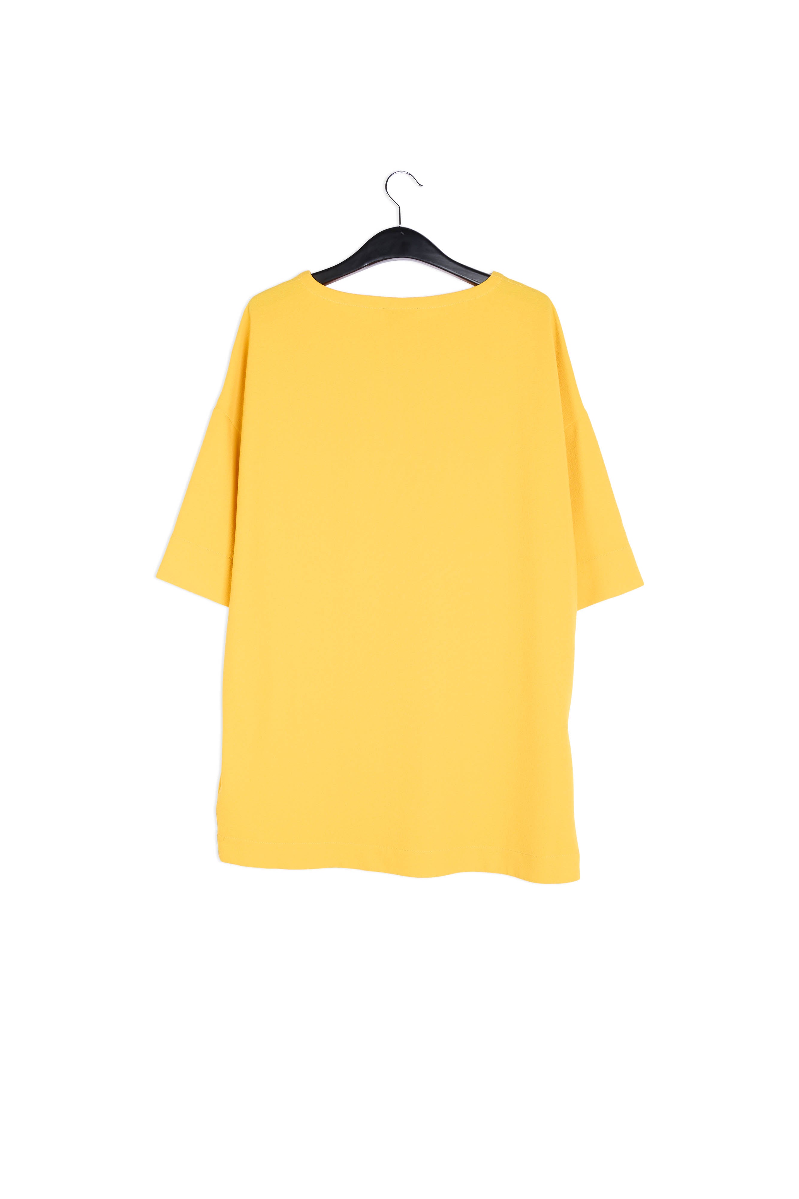 Yellow straight cut mini dress RE—SSENTIEL | Essentiel second hand