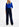 Pantalon bleu foncé aux jambes larges Faume - seconde main