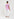 Roze top met bloemenprint en ruches Faume - seconde main