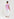 Pink flower print top with ruffled sleeves Faume - seconde main