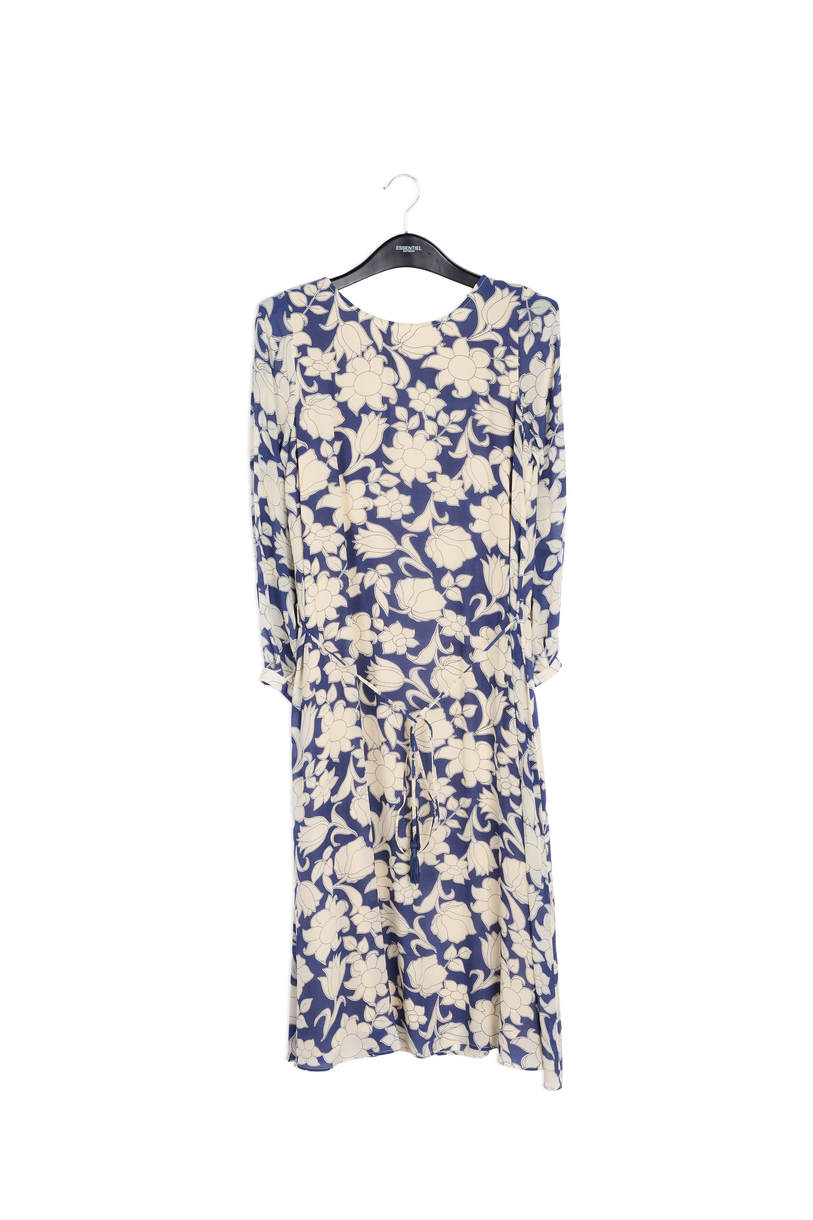Blue flower print dress  RE—SSENTIEL | Essentiel second hand