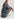 Dark blue floral-print a-line dress Faume - seconde main
