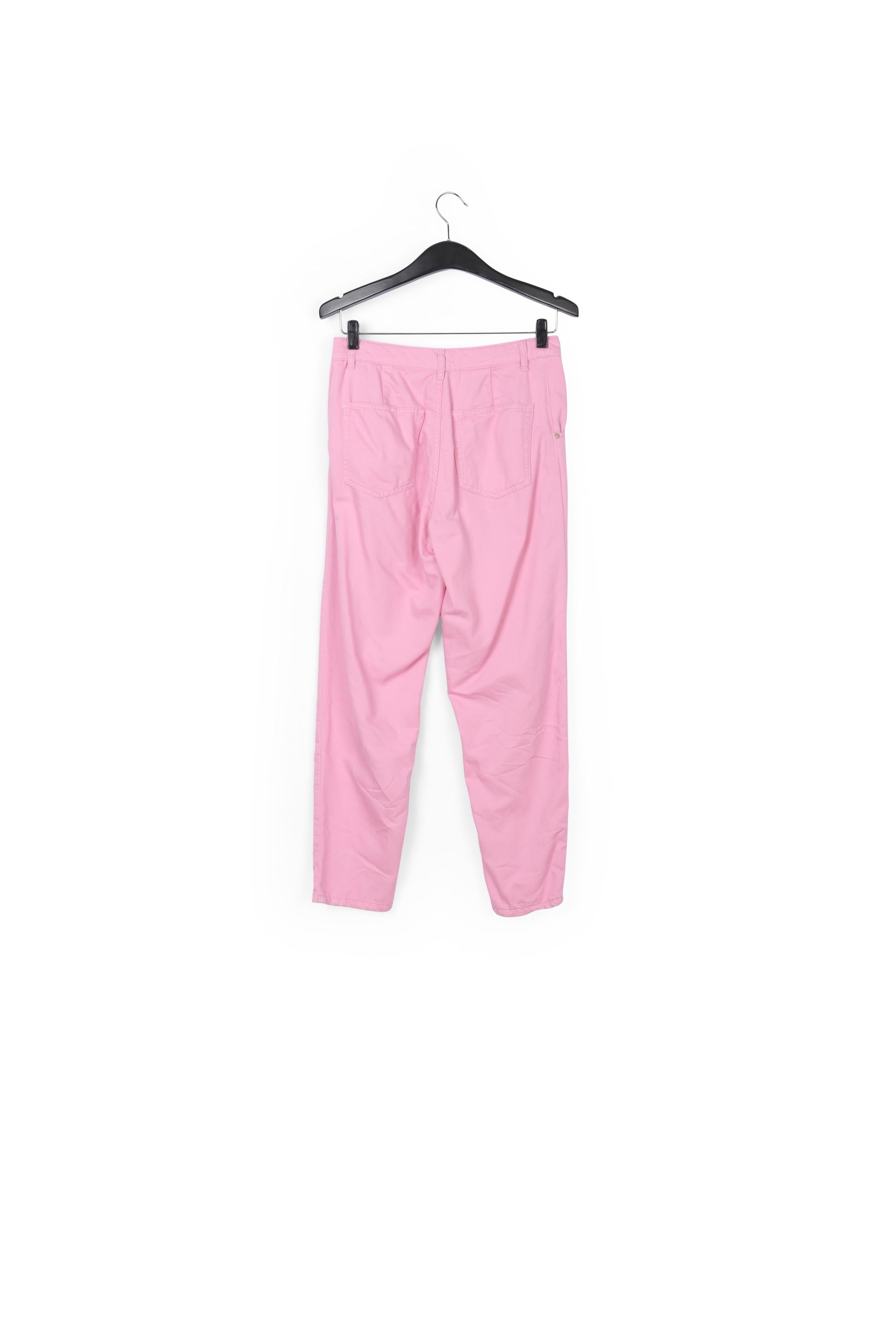 Lichtroze jeansbroek met wijde snit RE—SSENTIEL | Essentiel second hand