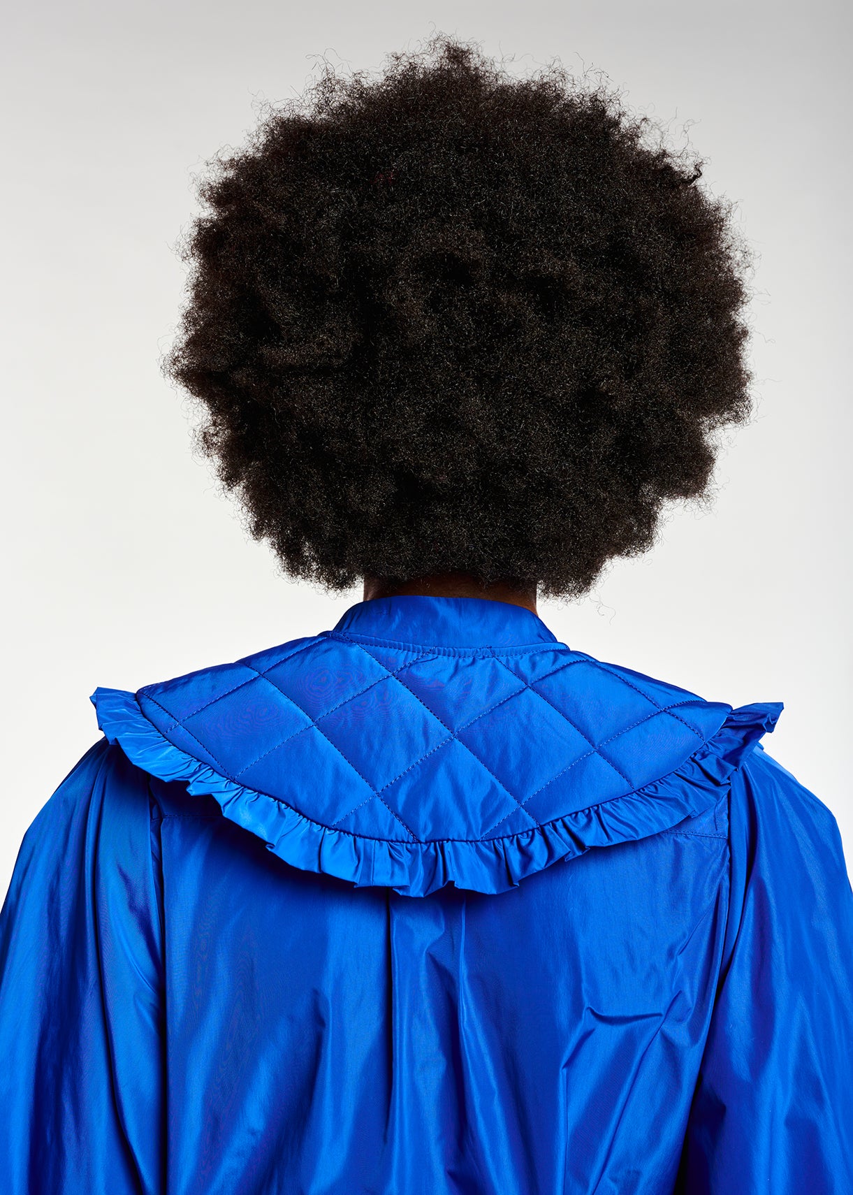 Blue puffed-sleeve top RE—SSENTIEL | Essentiel second hand