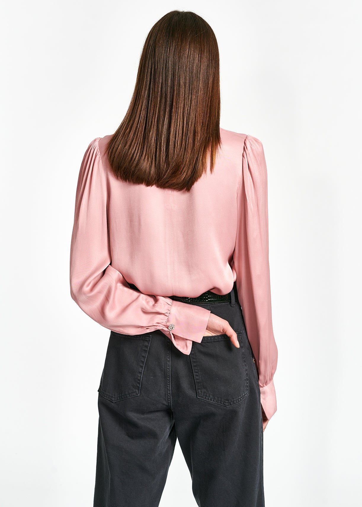 Pink satin top RE—SSENTIEL | Essentiel second hand