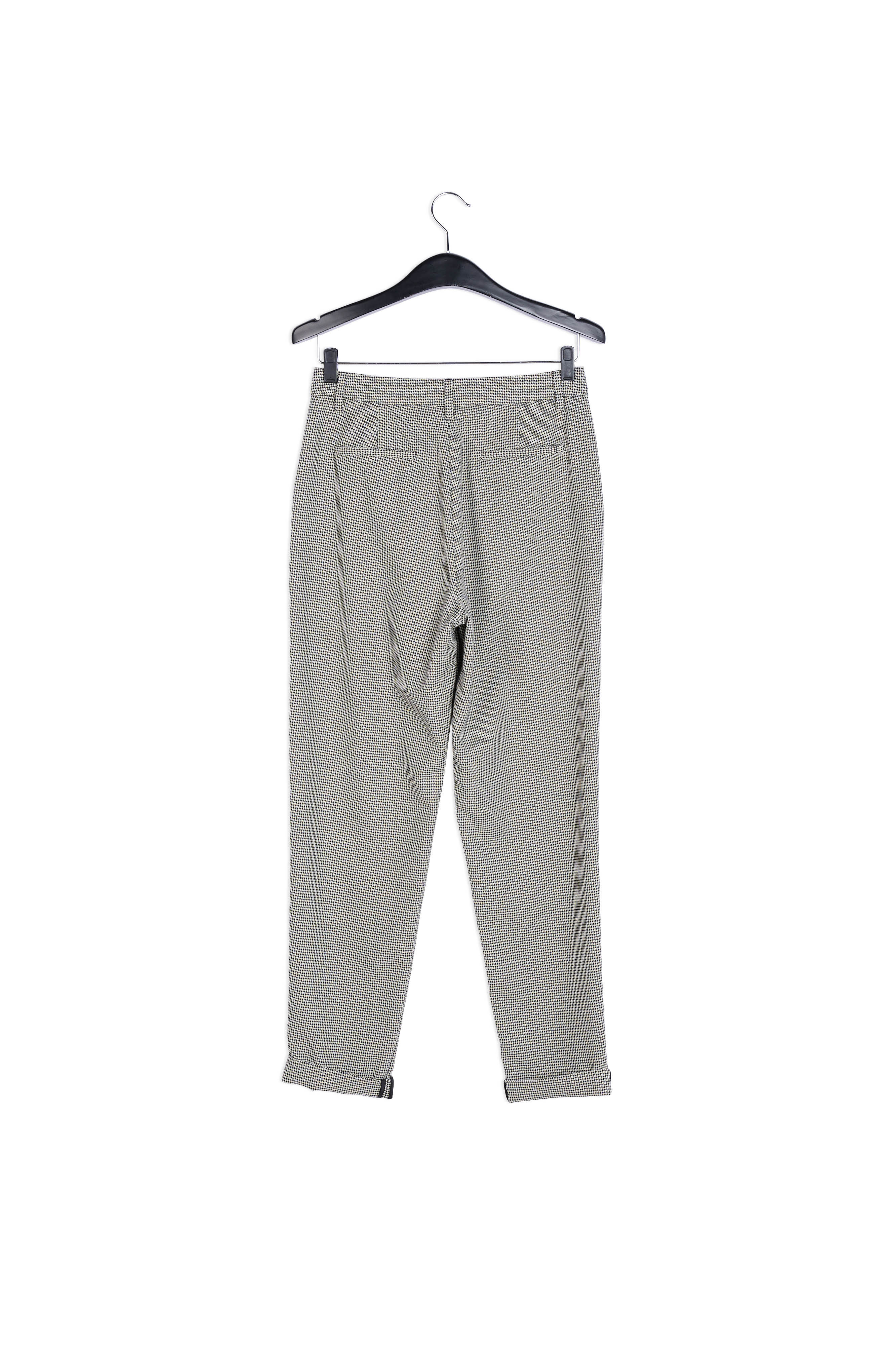 Loose-fit houndstooth high-waist pants RE—SSENTIEL | Essentiel second hand