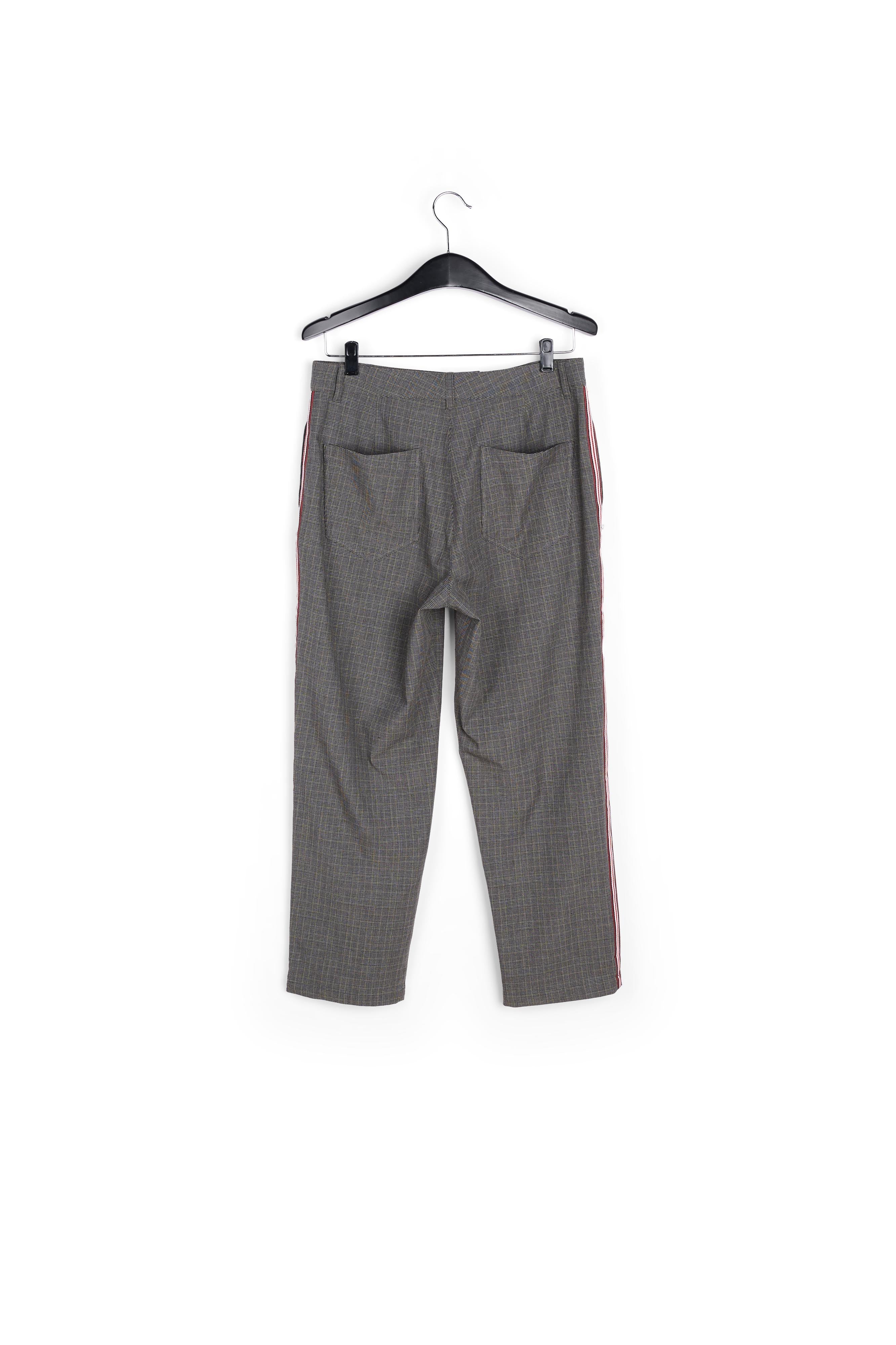 Pantalon gris foncé à carreaux RE—SSENTIEL | Essentiel second hand