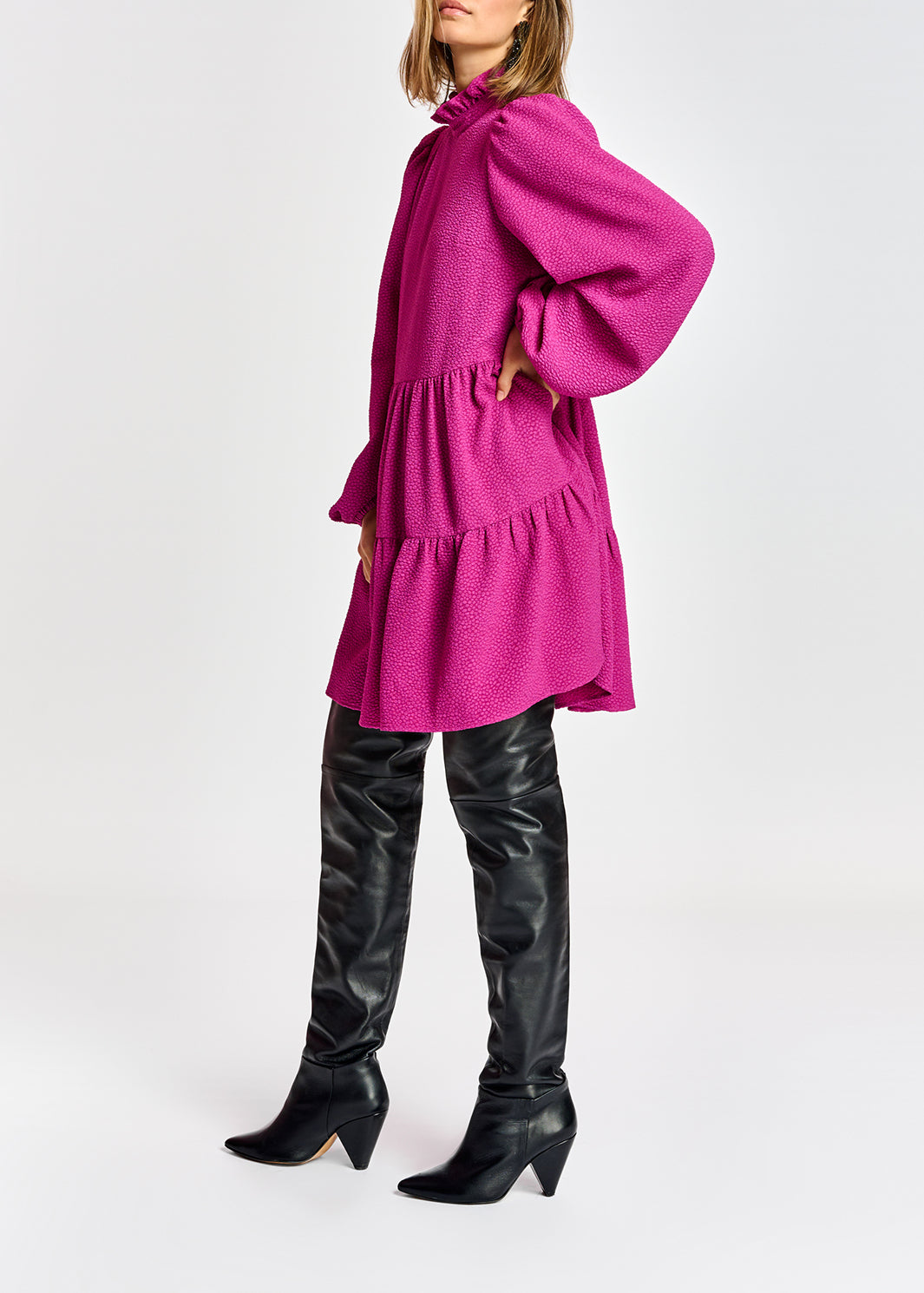 Agonize ruffle collar dress RE—SSENTIEL | Essentiel second hand