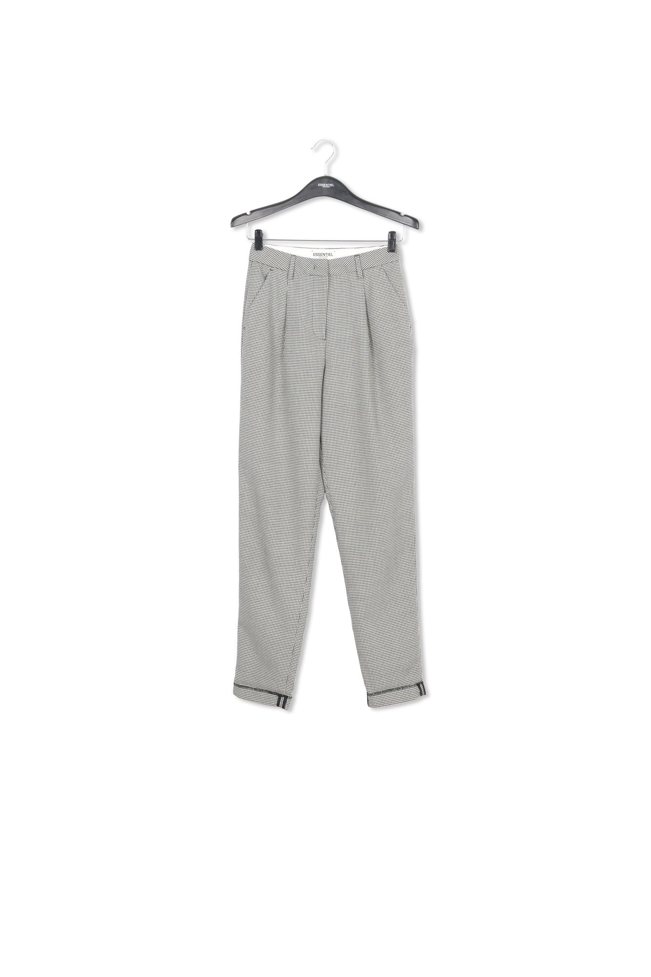 Loose-fit houndstooth high-waist pants RE—SSENTIEL | Essentiel second hand