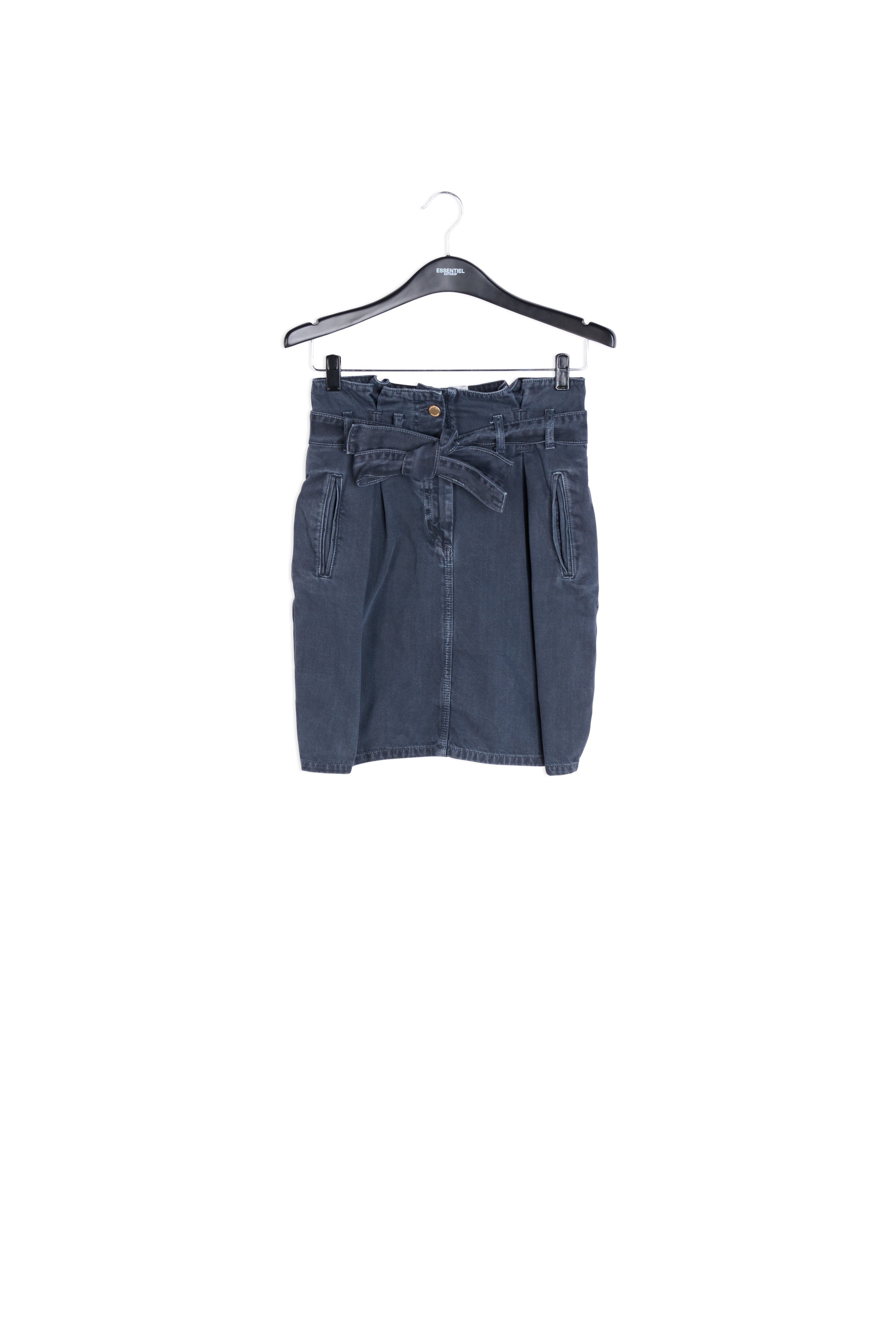 Minijupe noire à taille haute RE—SSENTIEL | Essentiel second hand