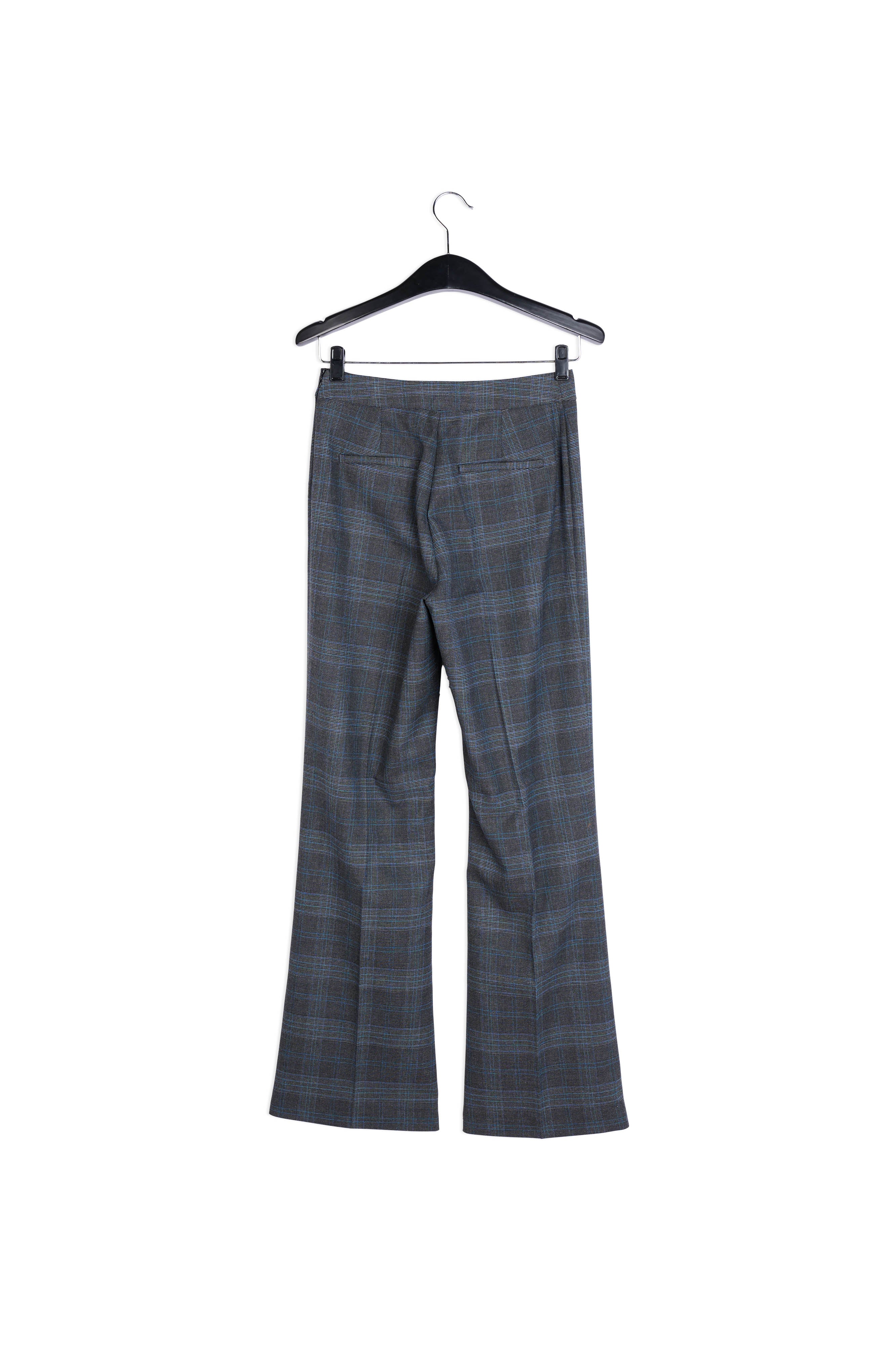 Pantalon classique gris à carreaux RE—SSENTIEL | Essentiel second hand