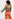 Dark peach flared high wide leg pants Faume - seconde main