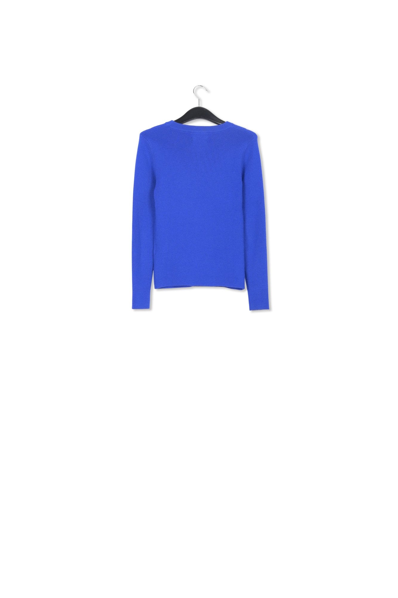 Dark blue rib-knitted sweater RE—SSENTIEL | Essentiel second hand