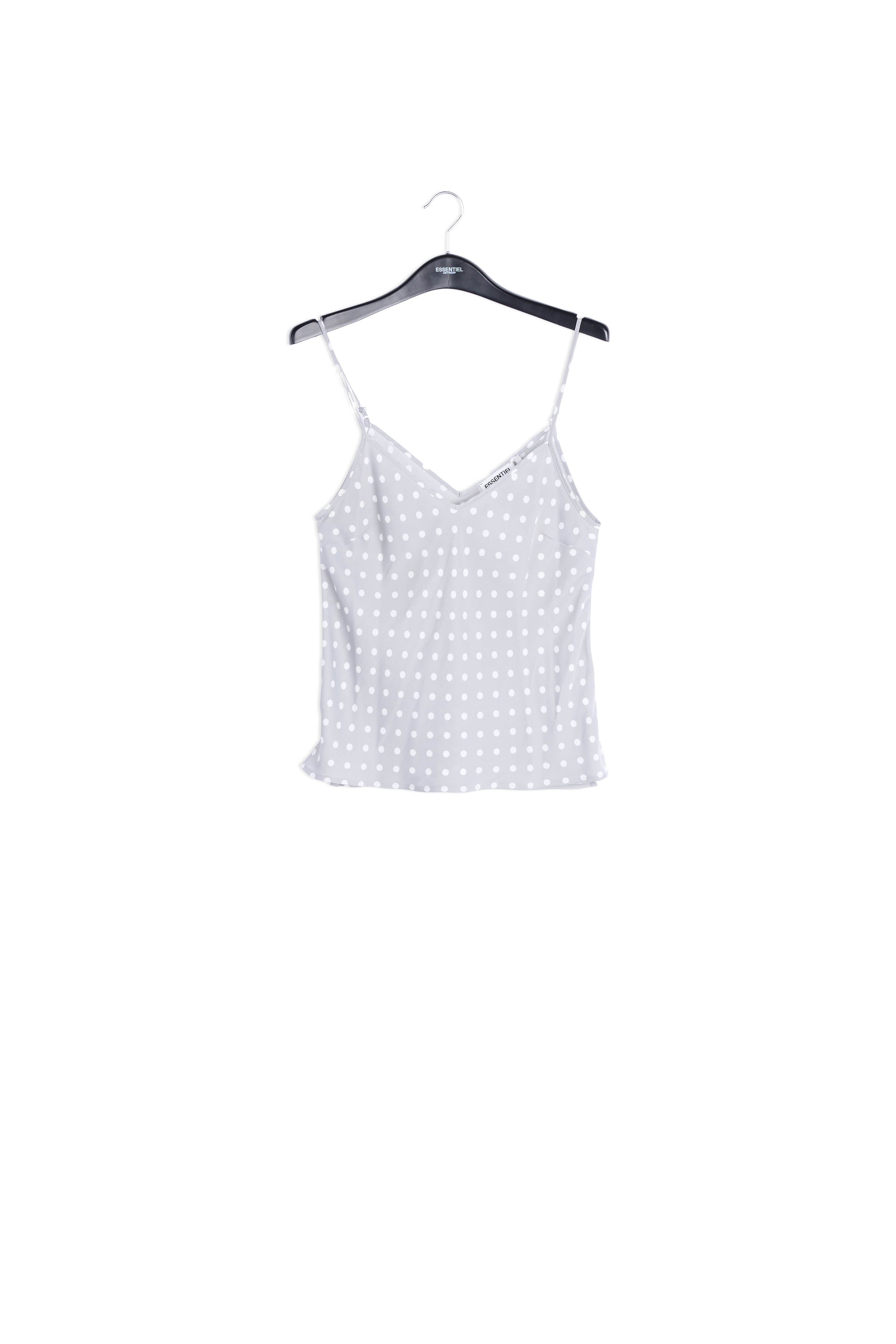 Grey polka dot camisole RE—SSENTIEL | Essentiel second hand