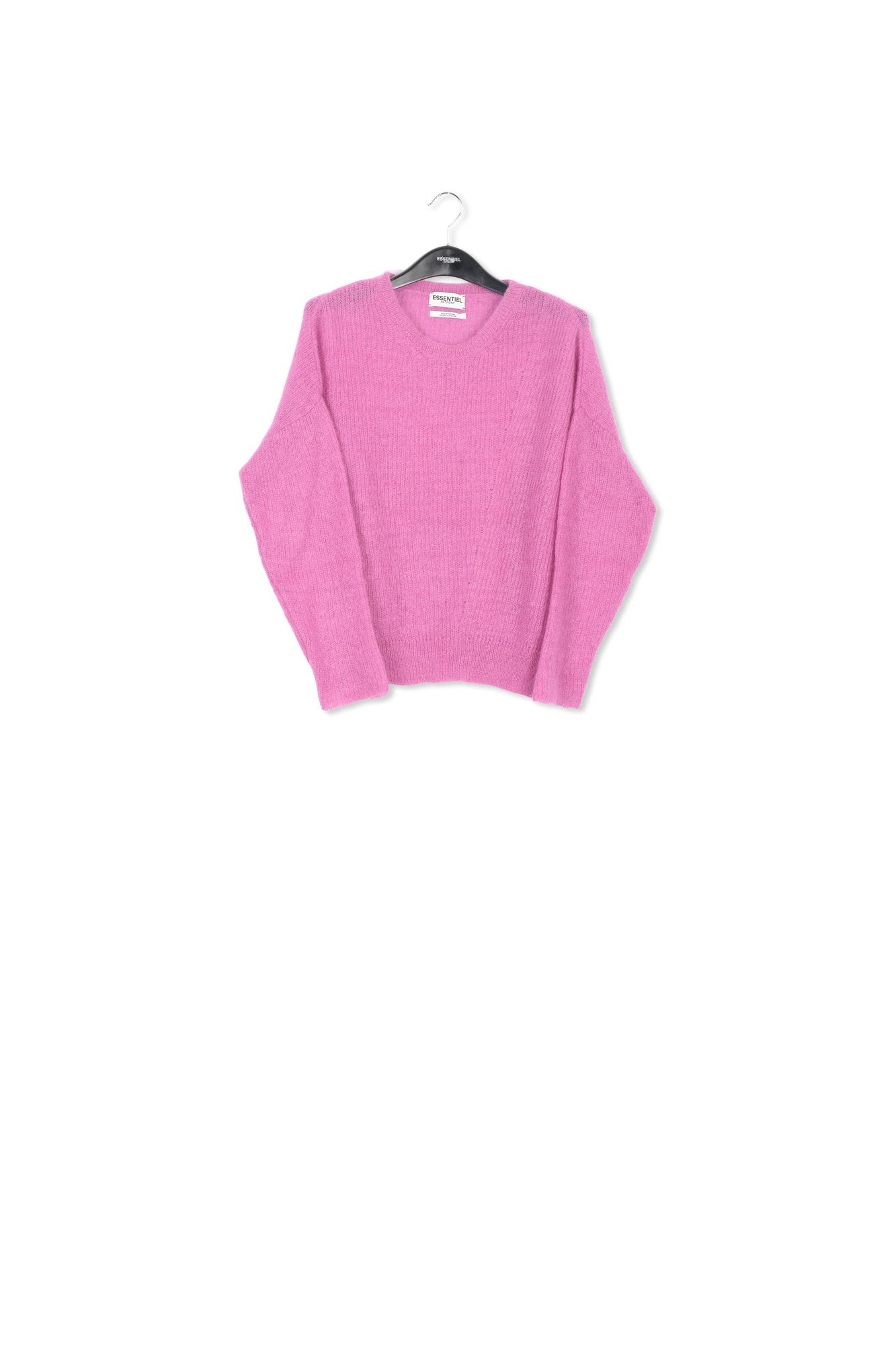 Dark lilac oversized mohair-blend knit sweater RE—SSENTIEL | Essentiel second hand