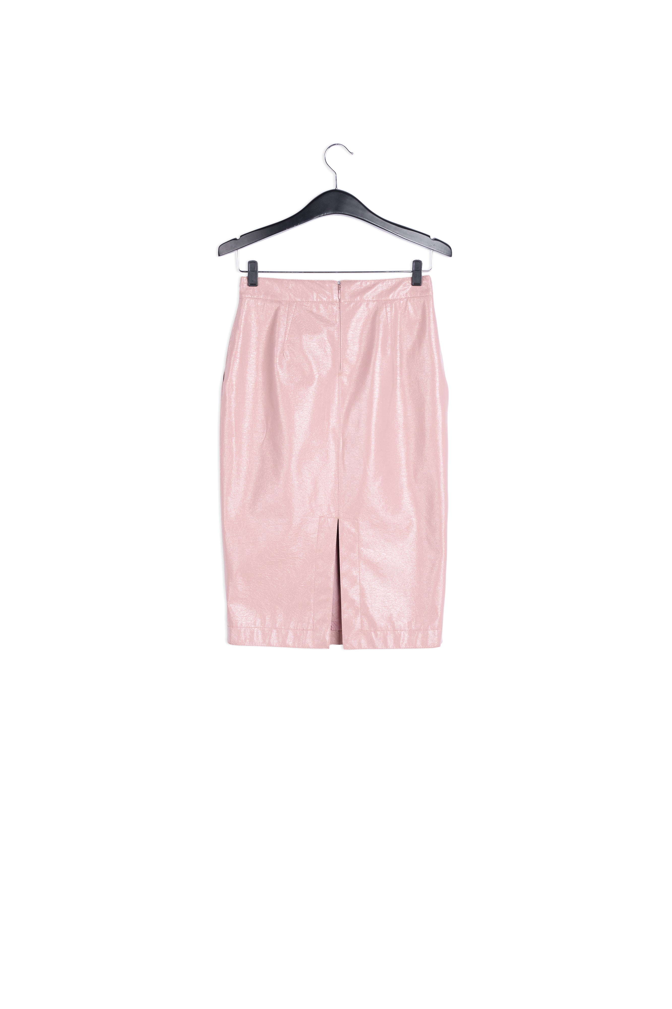 Pink leather-look pencil skirt RE—SSENTIEL | Essentiel second hand