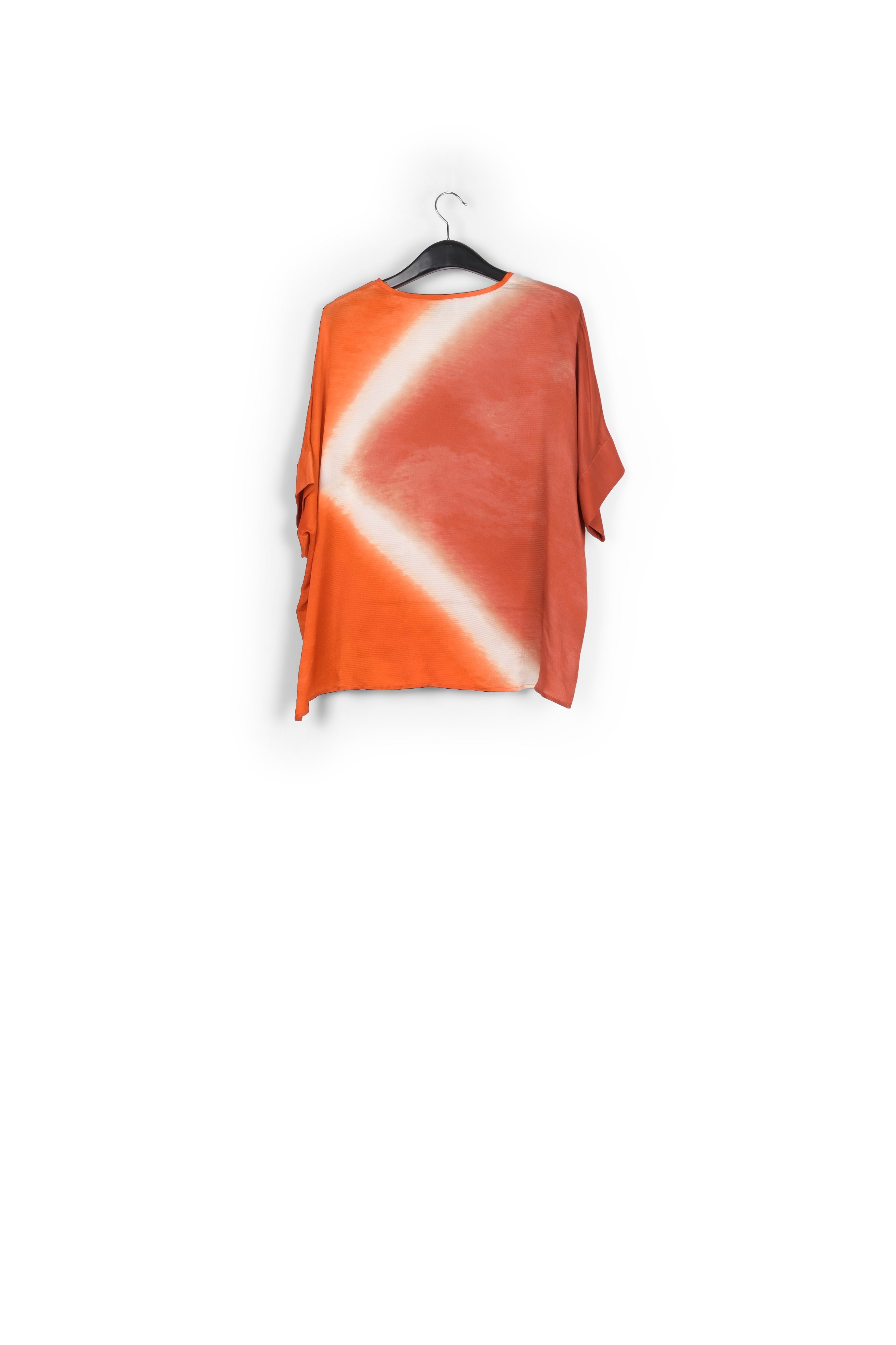 Orange boxy tie-dye print top RE—SSENTIEL | Essentiel second hand