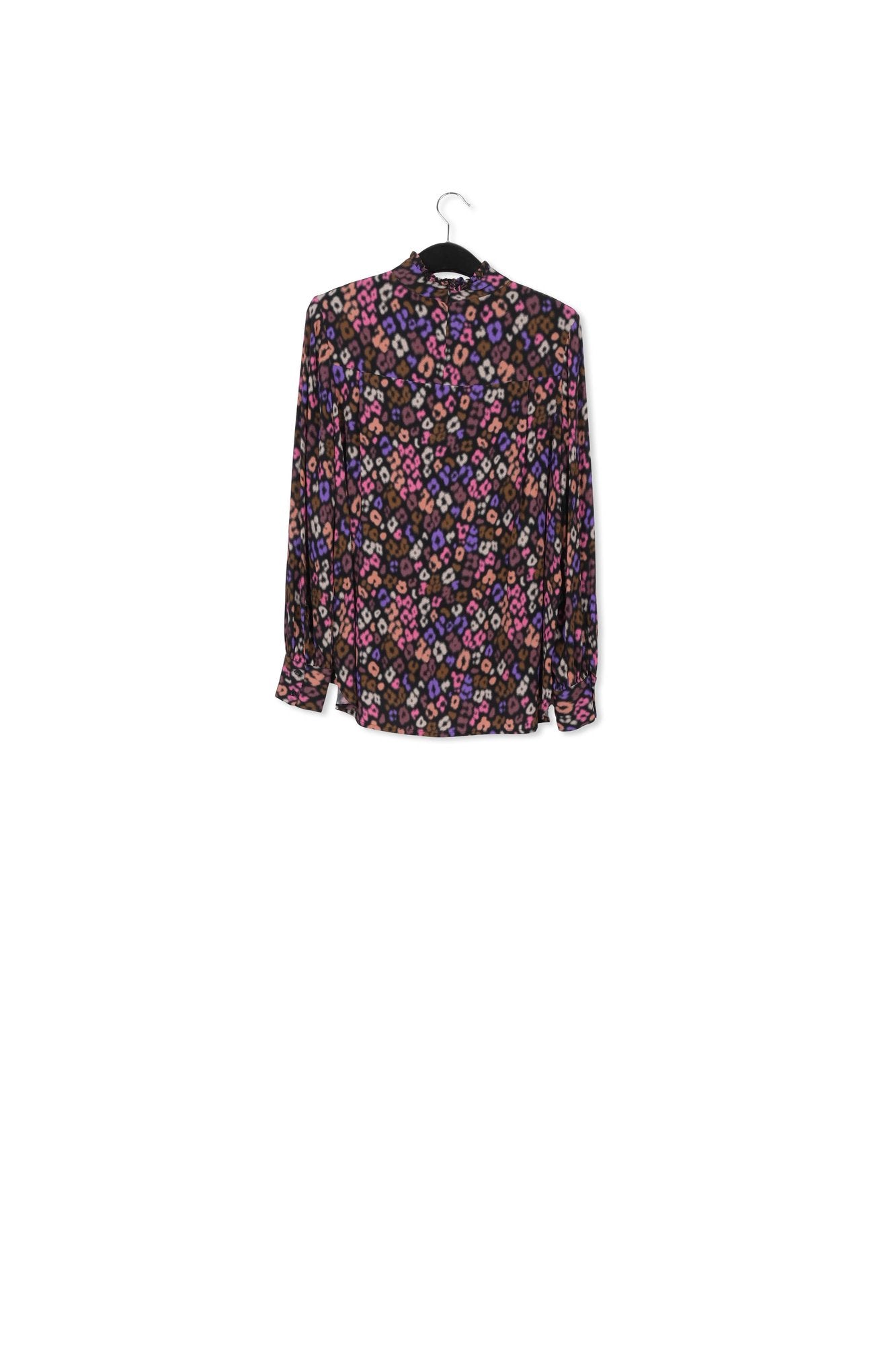 Multicolor high-neck top with leopard print RE—SSENTIEL | Essentiel second hand