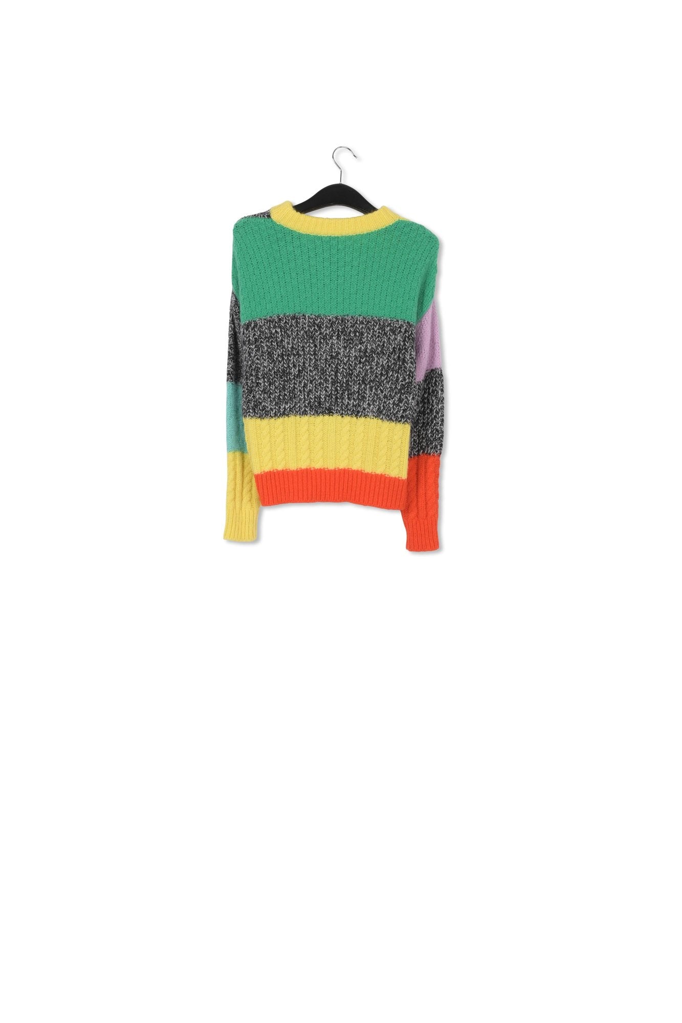 Pull patchwork en mohair mélangé RE—SSENTIEL | Essentiel second hand