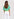 Green and white striped t-shirt with future print Faume - seconde main