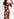 Black midi dress with floral-print Faume - seconde main