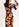 Zwarte midi-jurk met bloemenprint Faume - seconde main