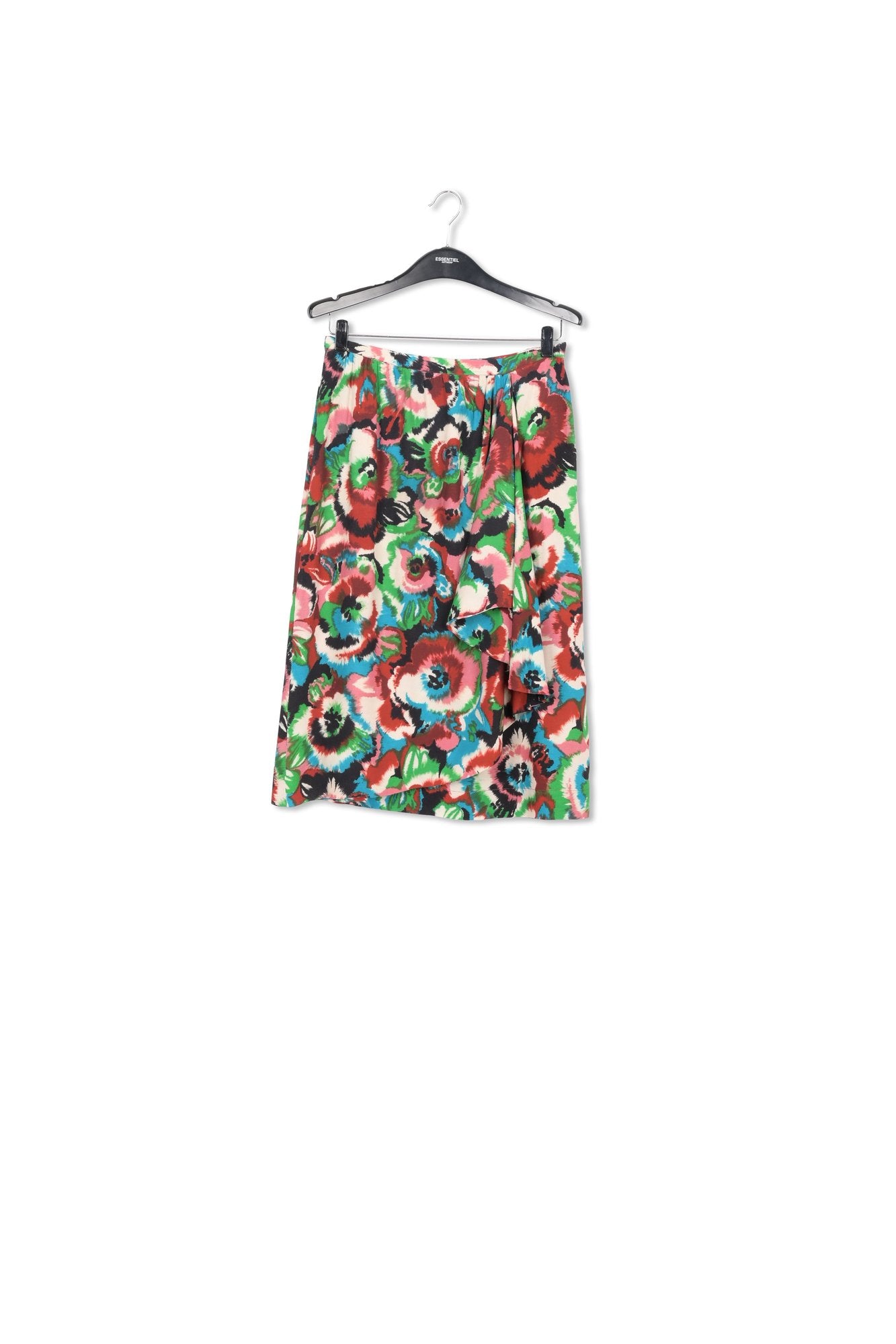 Multicolor floral printed midi skirt RE—SSENTIEL | Essentiel second hand