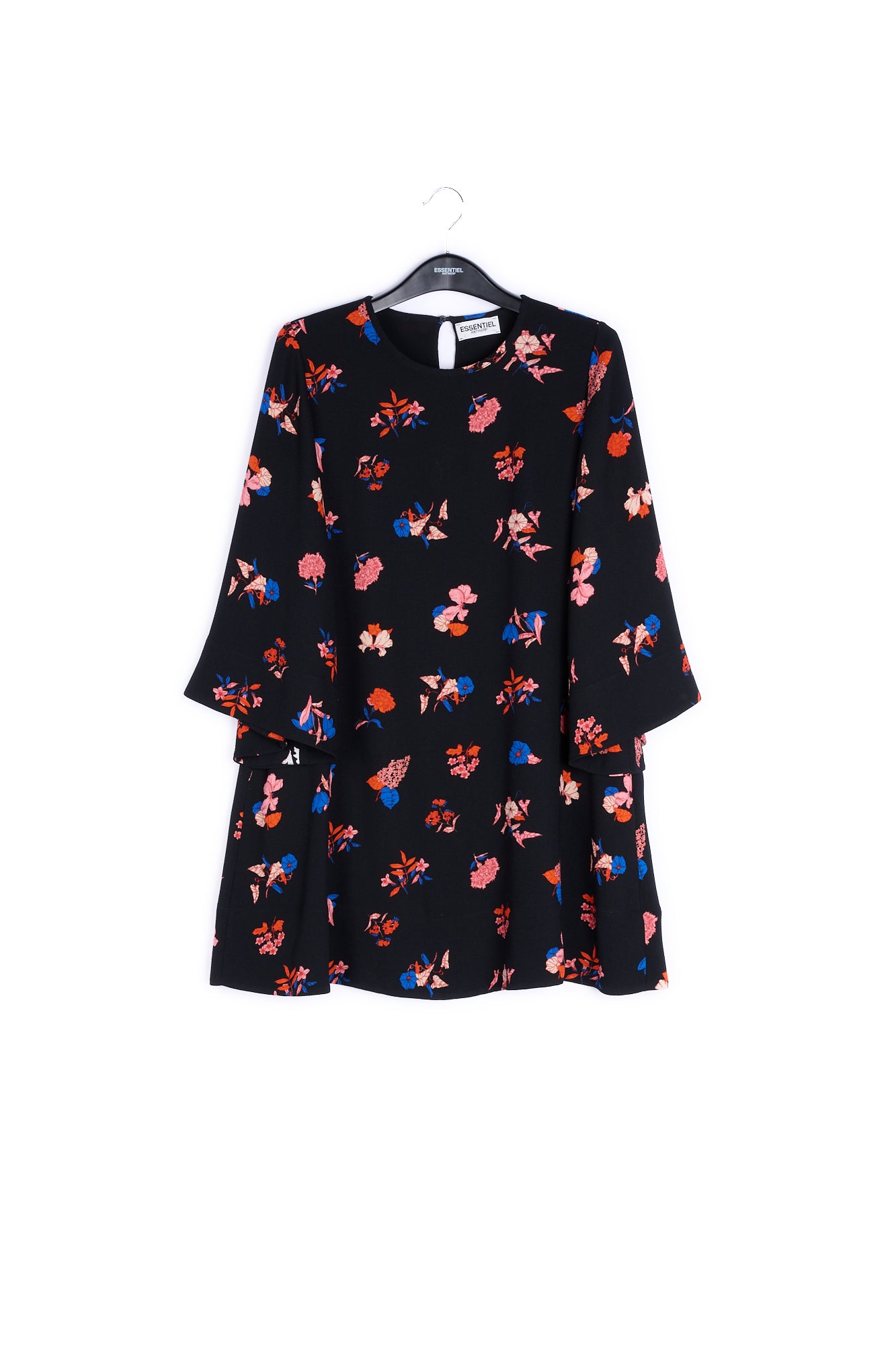 Off white dress with flared sleeves RE—SSENTIEL | Essentiel second hand