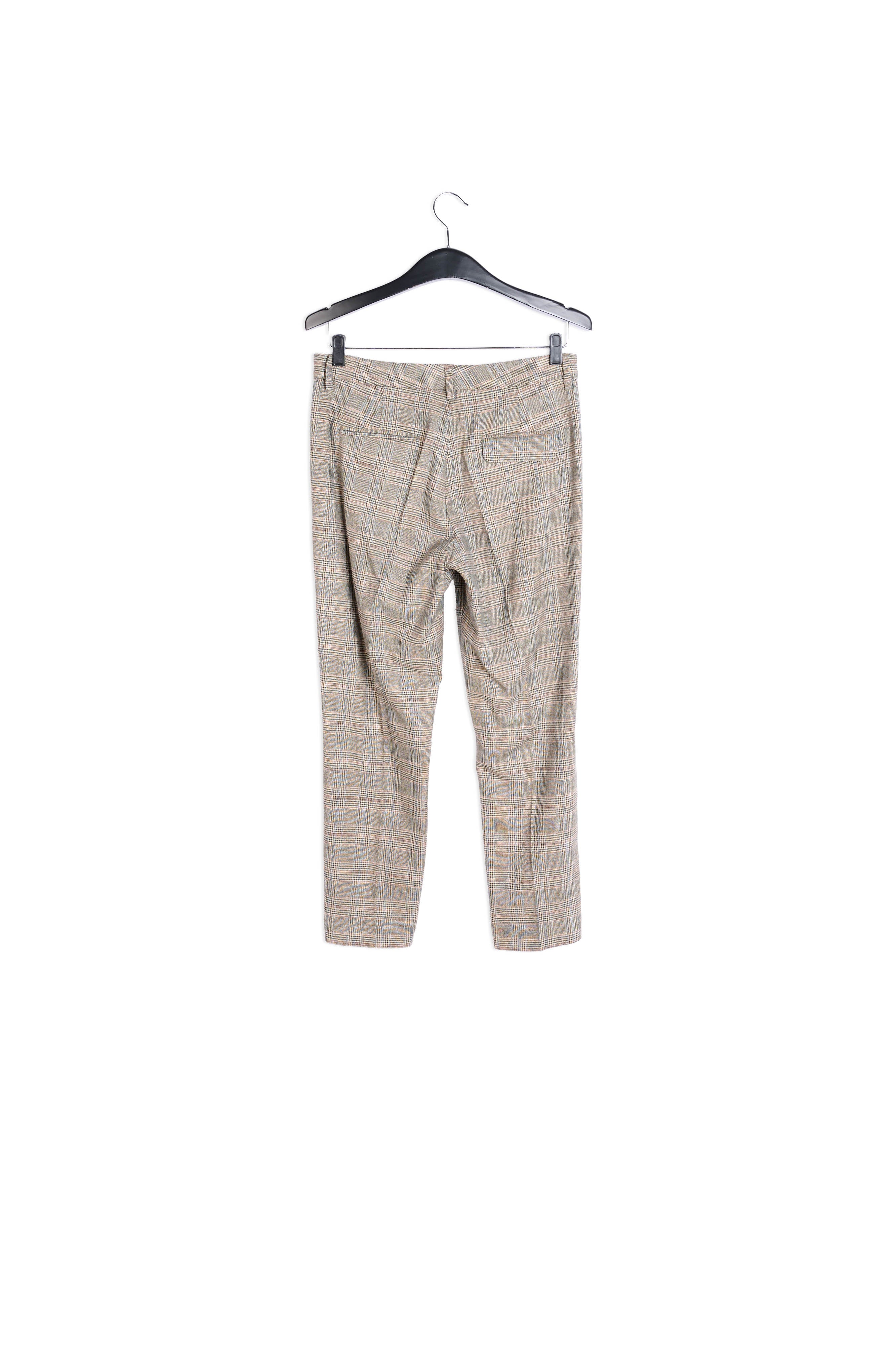 Pantalon gris foncé à carreaux RE—SSENTIEL | Essentiel second hand