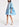 Light blue ruffled cotton dress Faume - seconde main