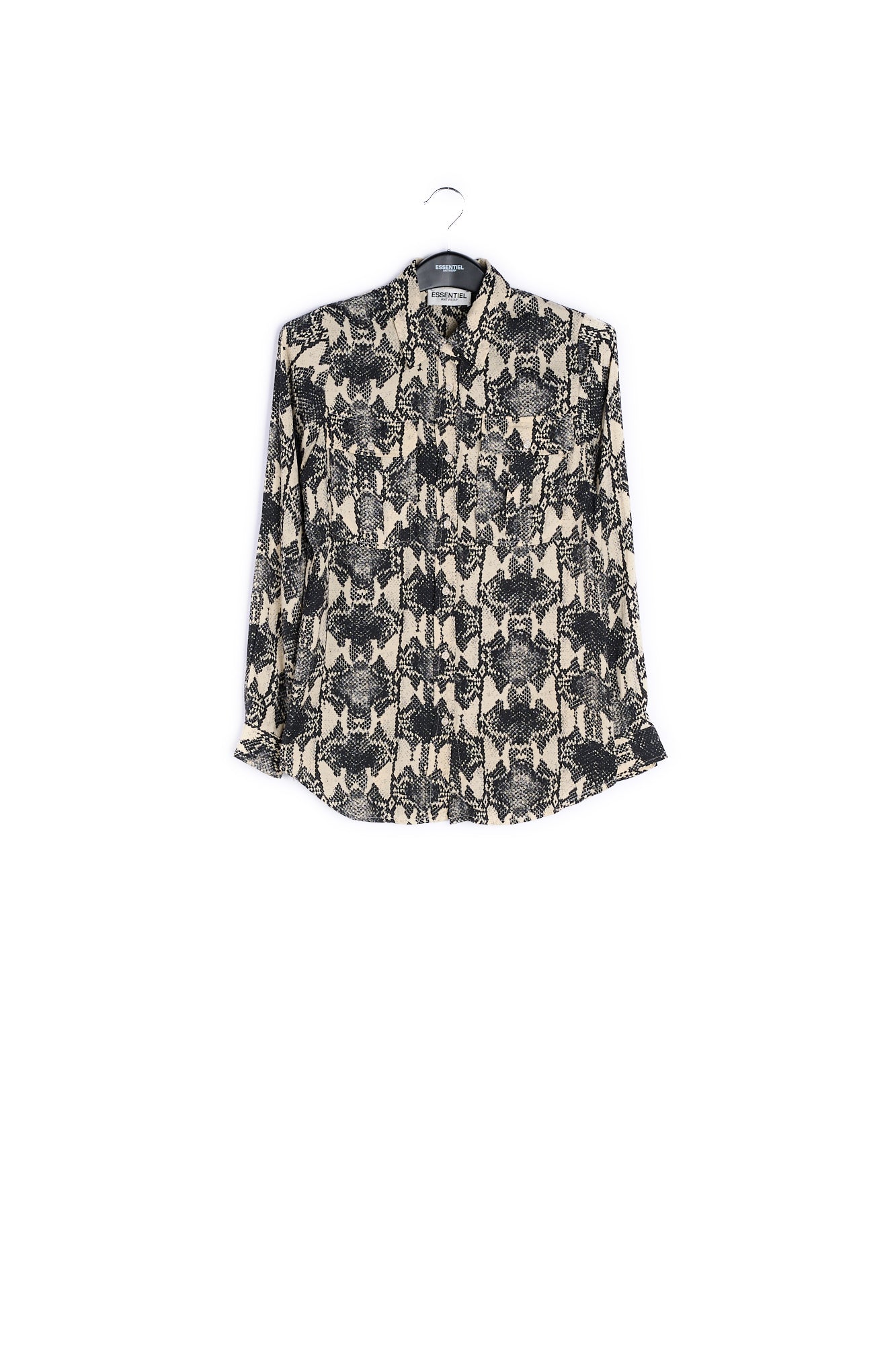 Off-white shirt with snake print RE—SSENTIEL | Essentiel second hand