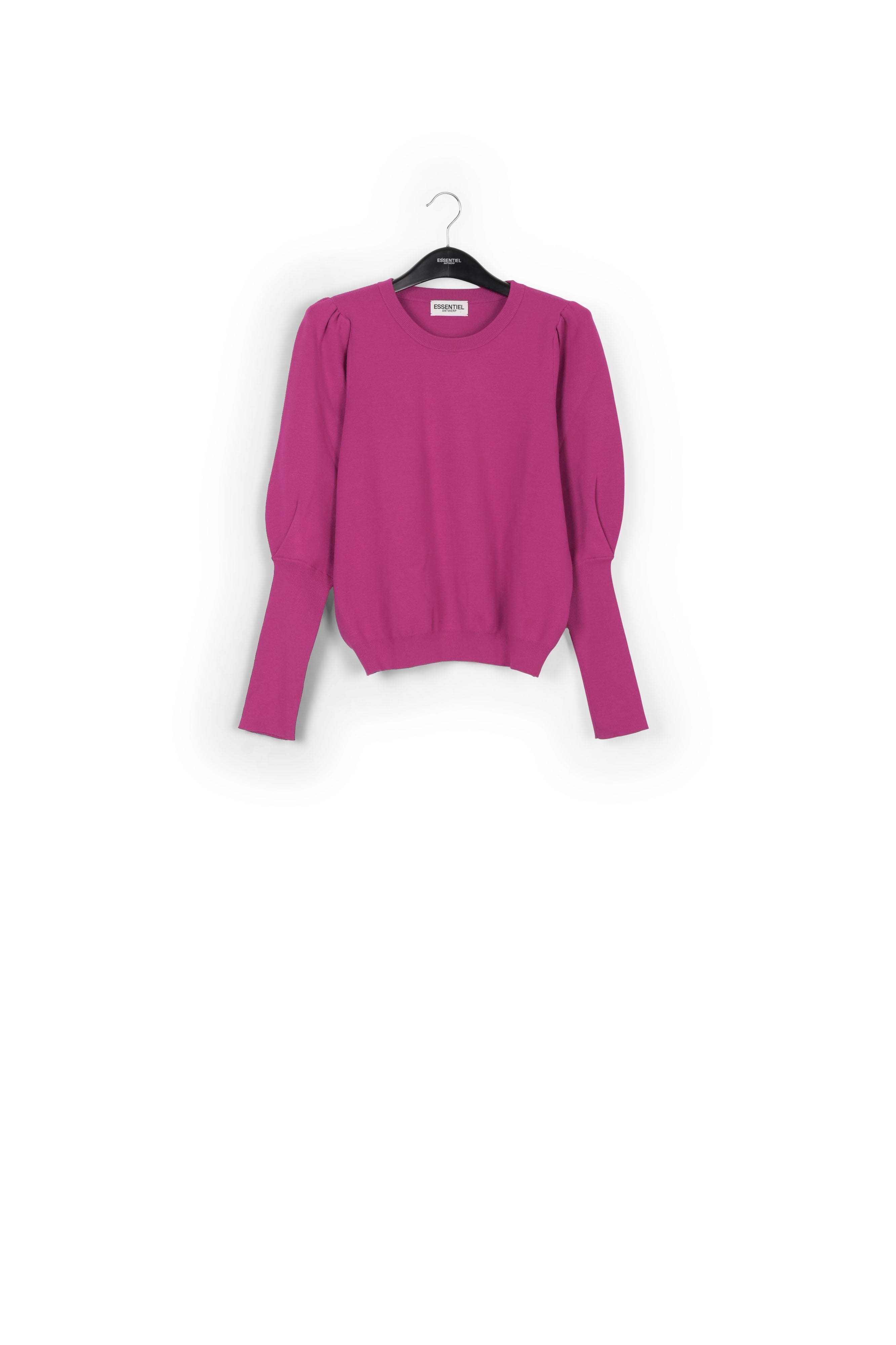 Pull pourpre aux épaules bouffantes RE—SSENTIEL | Essentiel second hand