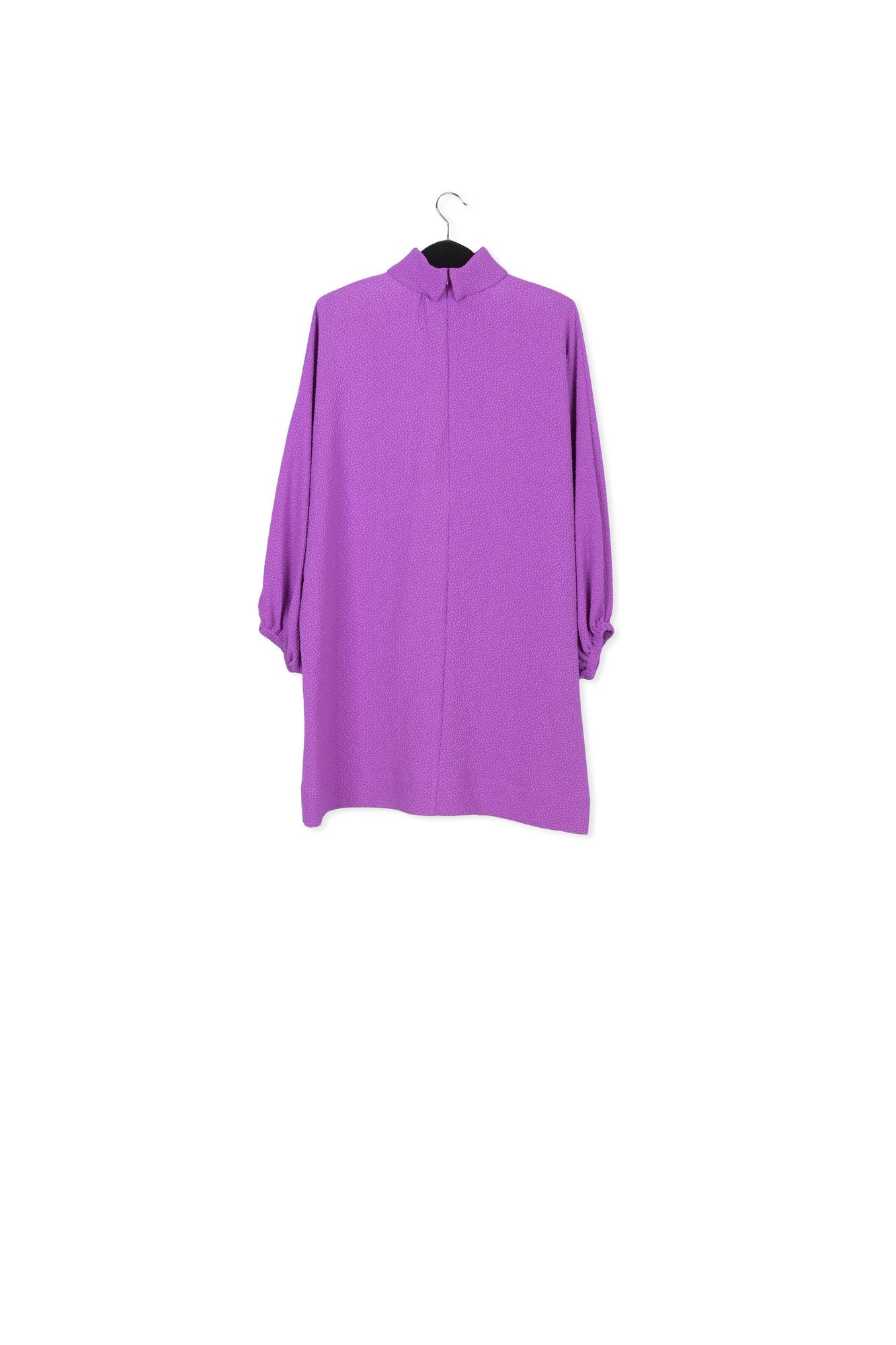 Purple dress with stand-up collar RE—SSENTIEL | Essentiel second hand