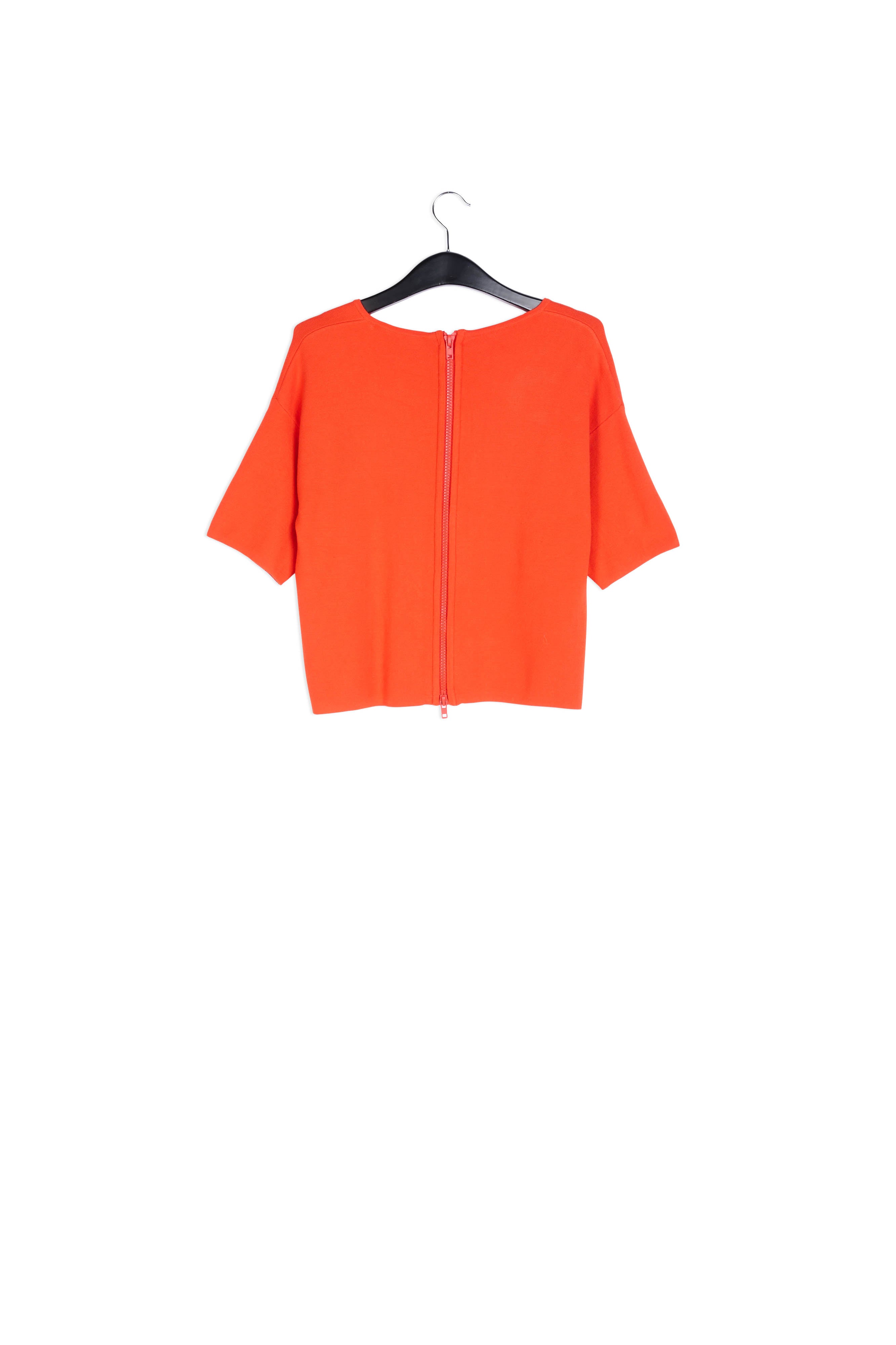 Orange short-sleeved sweater RE—SSENTIEL | Essentiel second hand