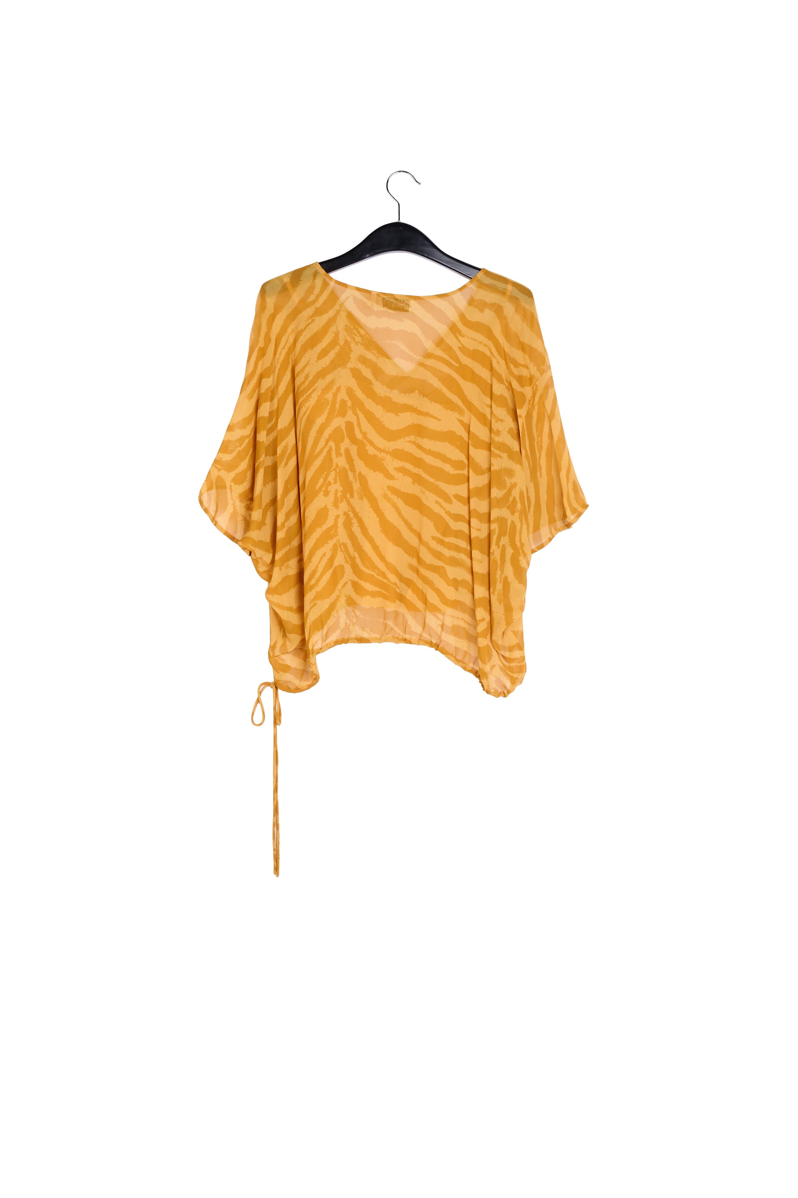 Okeren wijde top met zebraprint RE—SSENTIEL | Essentiel second hand