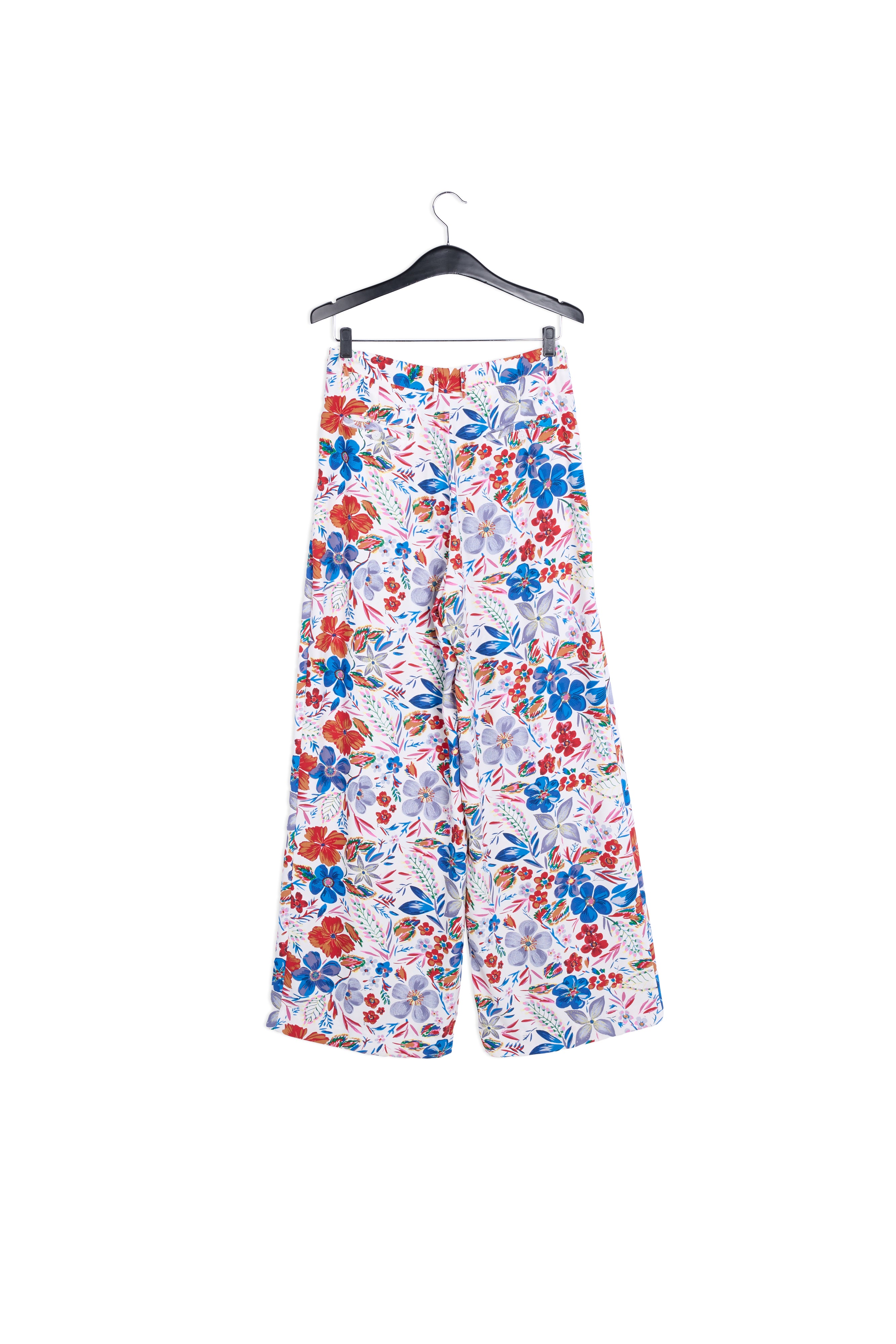 Off white floral wide-leg pants RE—SSENTIEL | Essentiel second hand