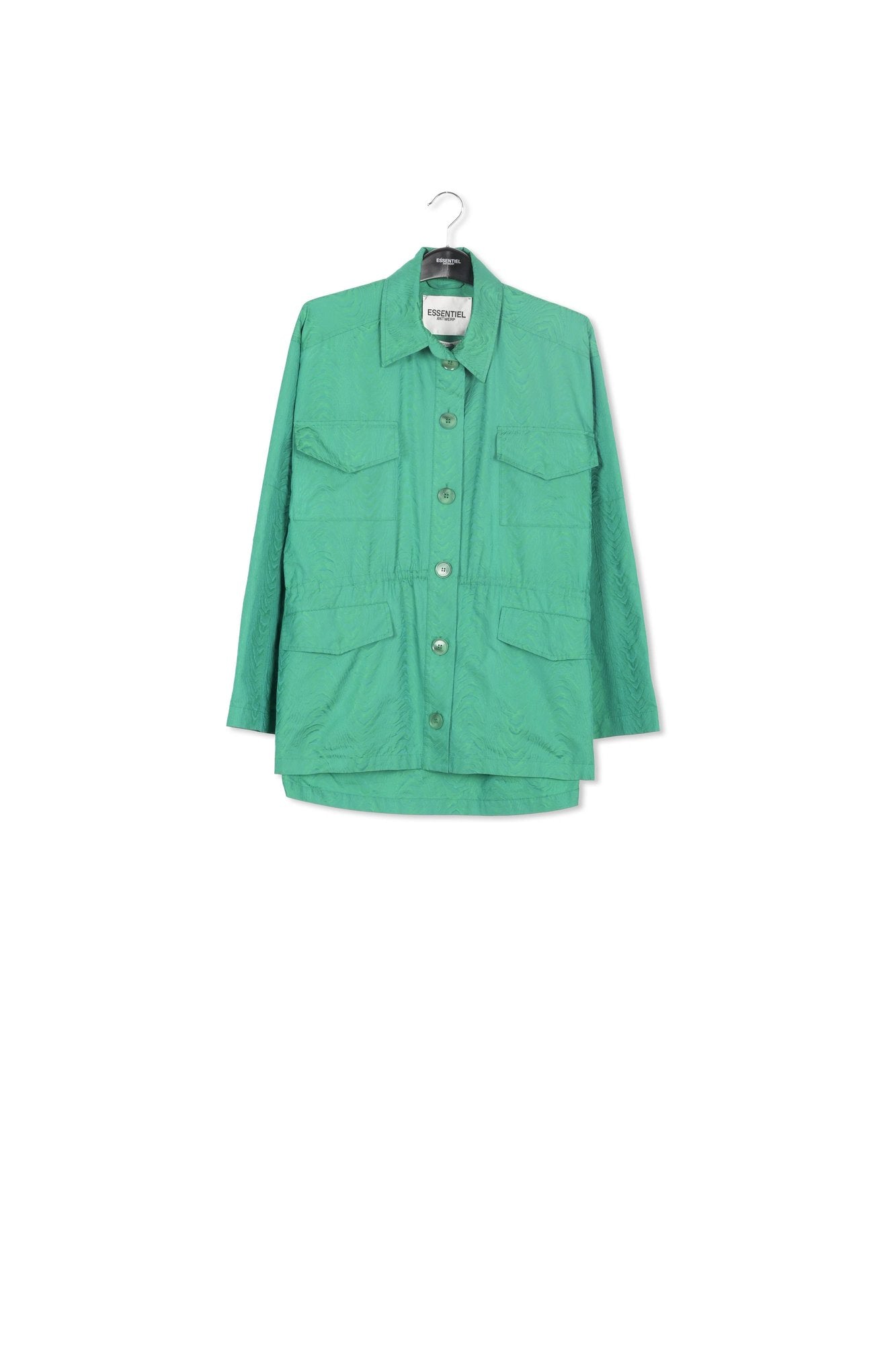Green jacquard jacket RE—SSENTIEL | Essentiel second hand