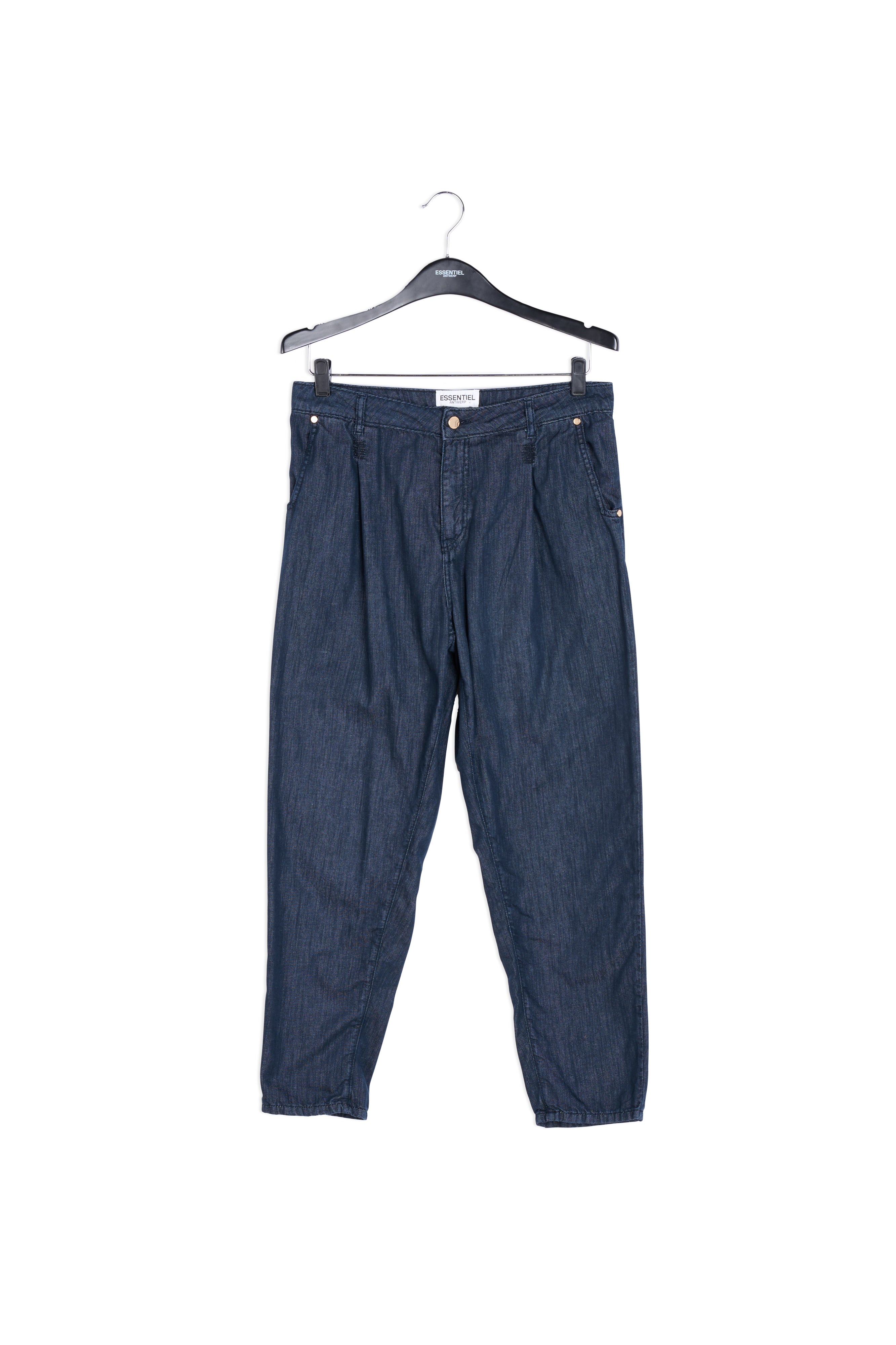 Dark blue loose-fit denim pants RE—SSENTIEL | Essentiel second hand