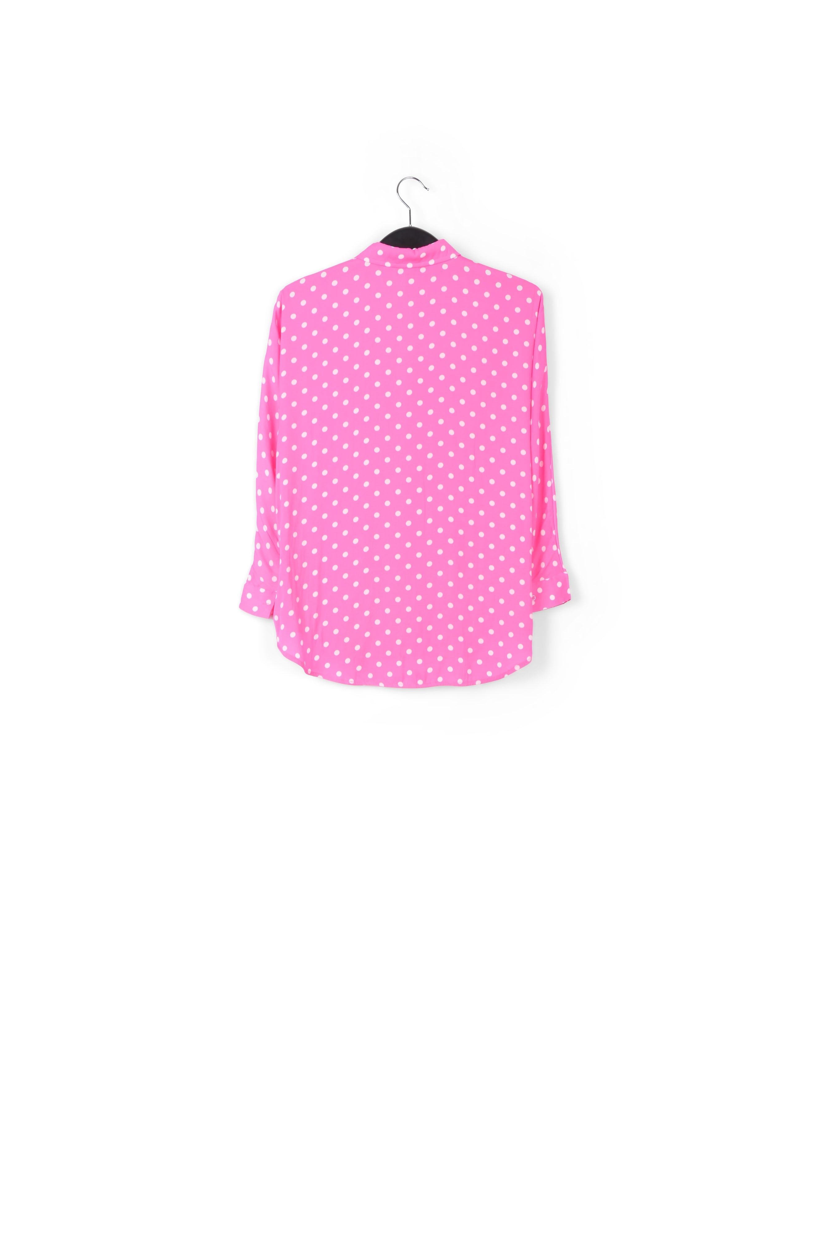 Neon pink polka dot shirt RE—SSENTIEL | Essentiel second hand