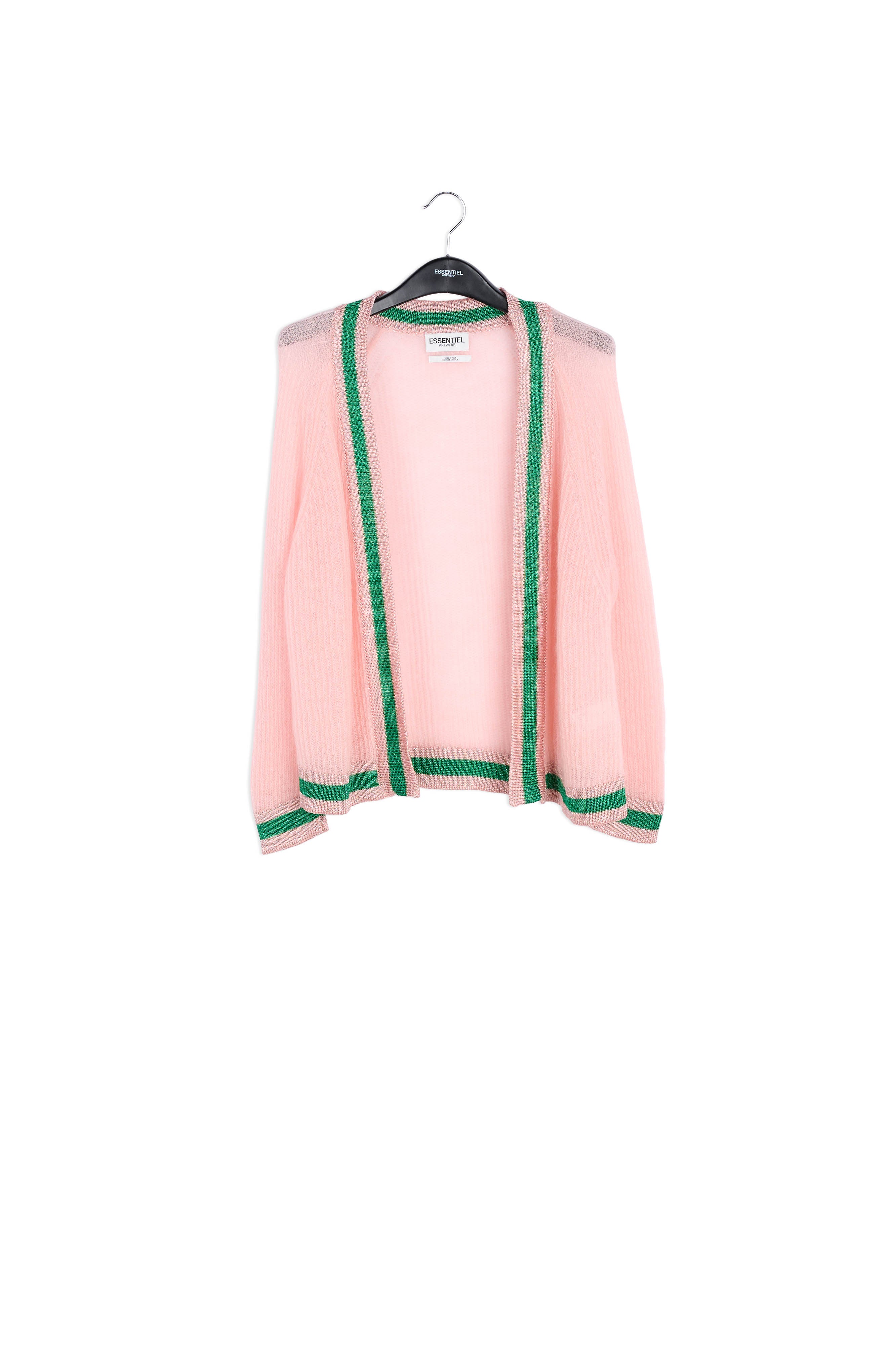 Open cardigan with lurex trimming RE—SSENTIEL | Essentiel second hand