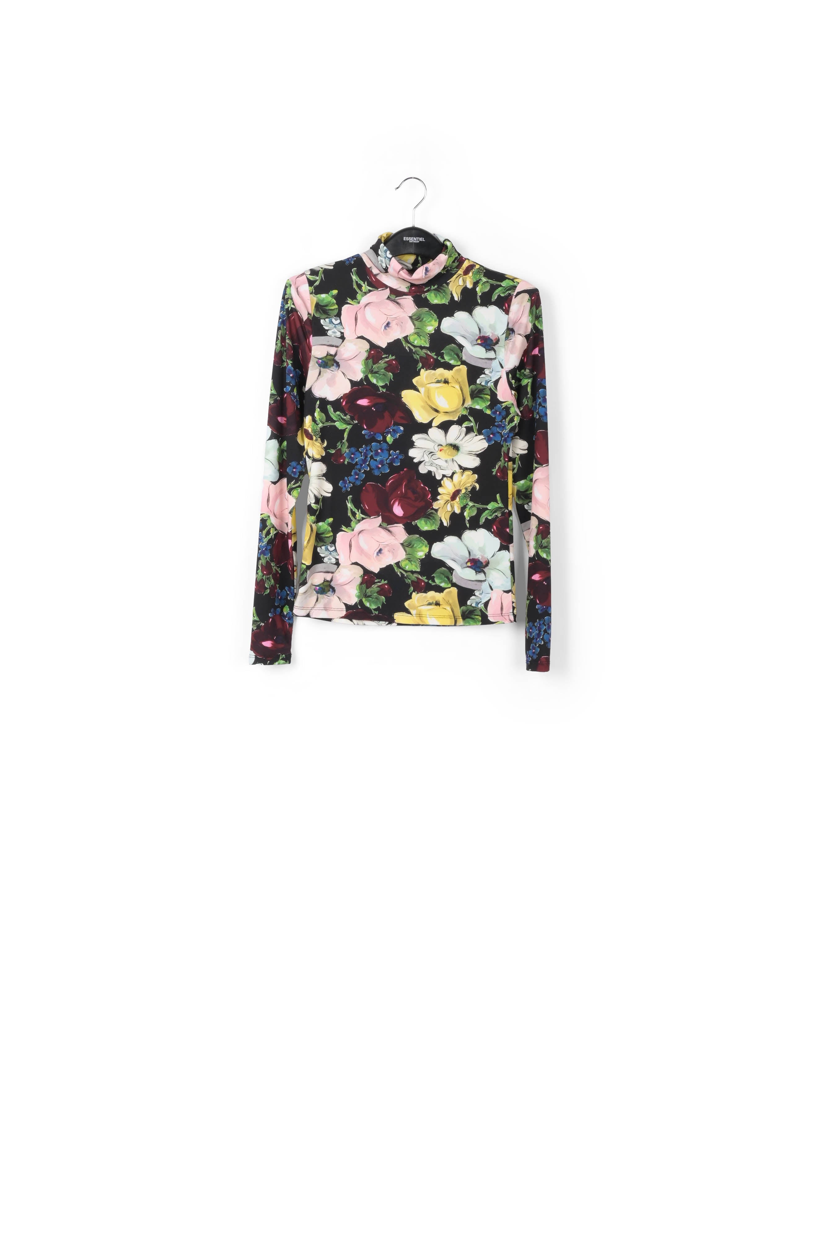 Text print turtleneck top RE—SSENTIEL | Essentiel second hand