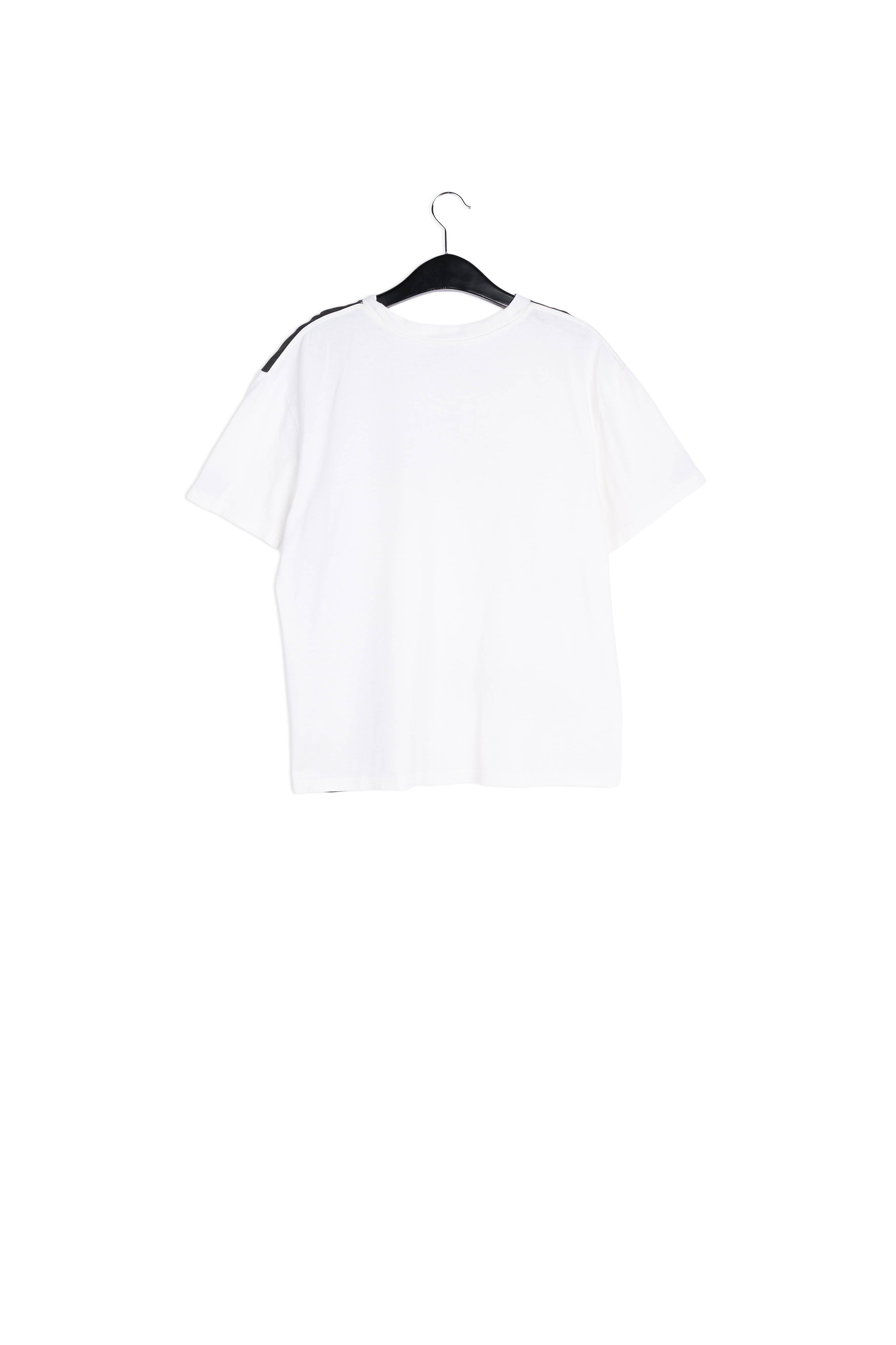 Off-white cotton-jersey face-print t-shirt RE—SSENTIEL | Essentiel second hand