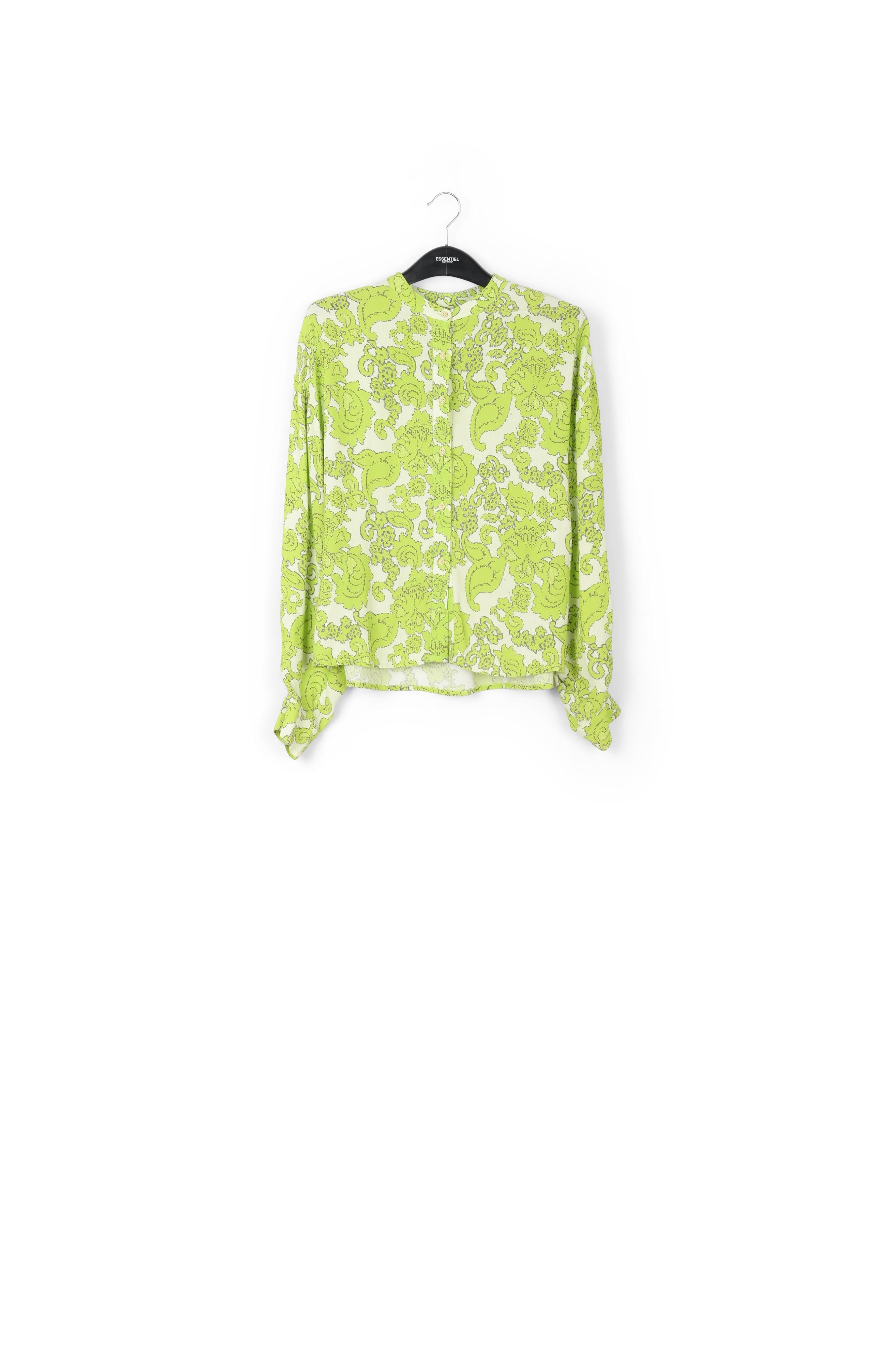 Chemise à imprimé fleuri vert RE—SSENTIEL | Essentiel second hand