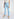 Light blue cotton-corduroy flared-fit pants Faume - seconde main